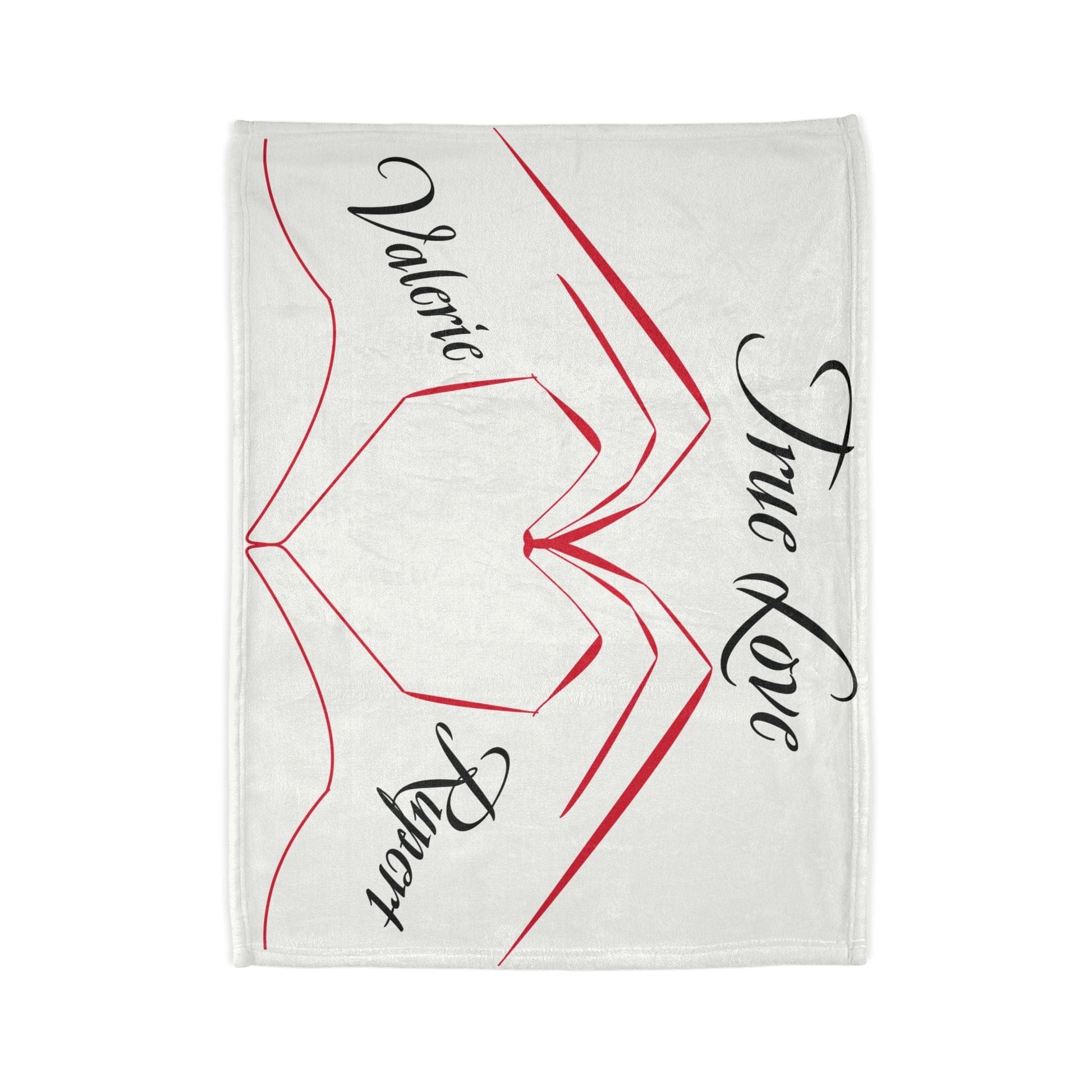 Printify Home Decor Personalised True Love Blanket White
