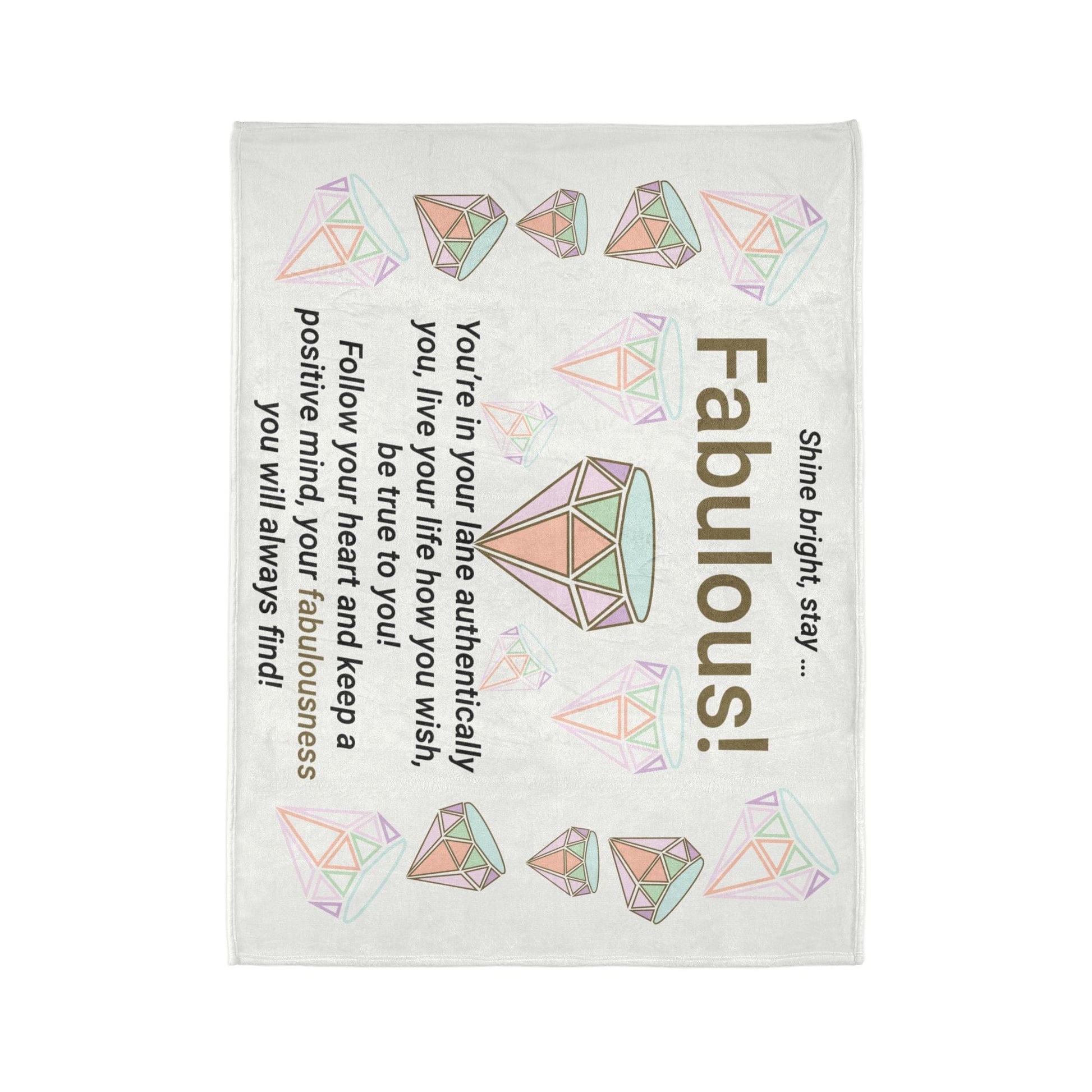 Printify Home Decor Stay Fabulous Soft Polyester Blanket