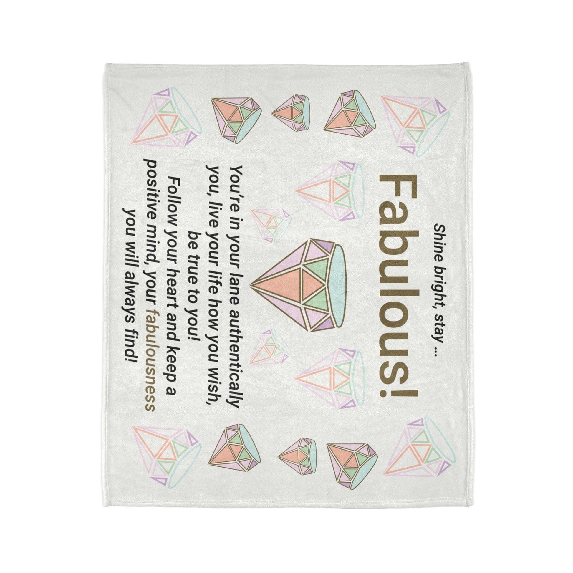 Printify Home Decor Stay Fabulous Soft Polyester Blanket
