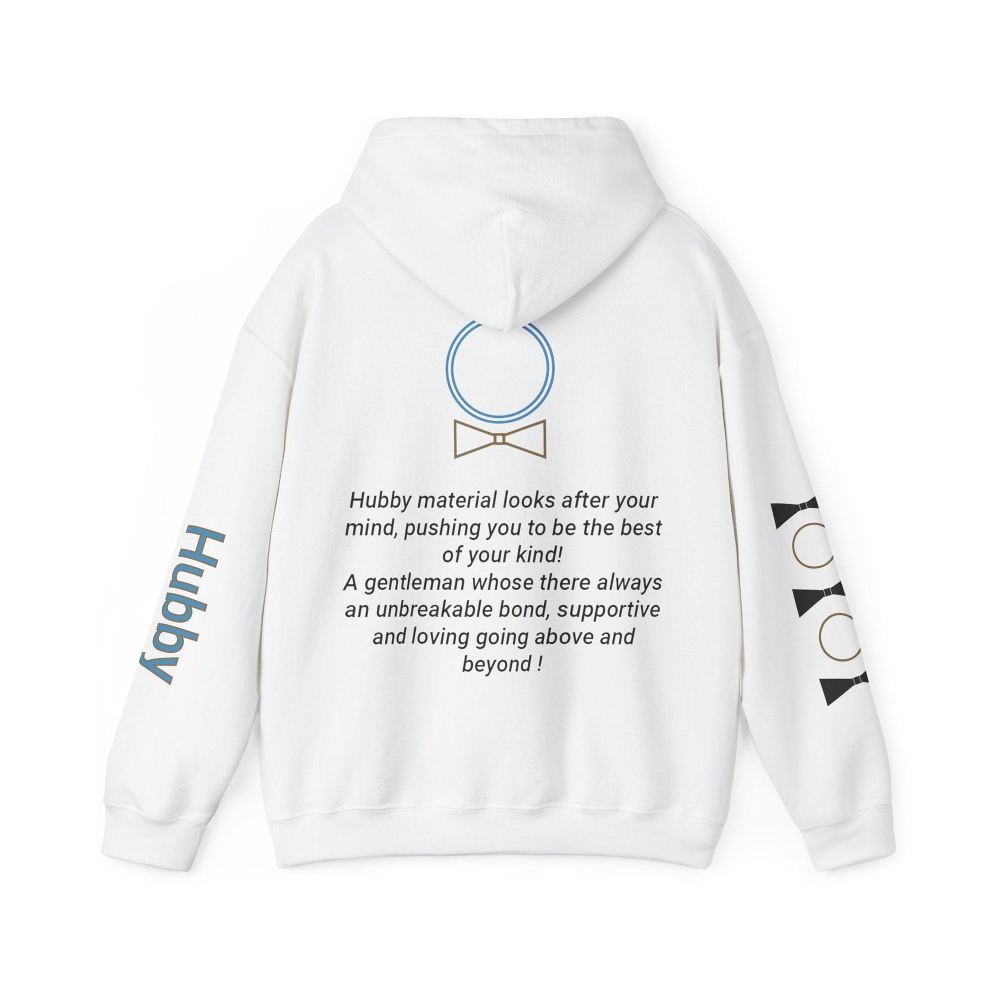 Printify Hoodie 100% Material Hubby Hooded Sweatshirt