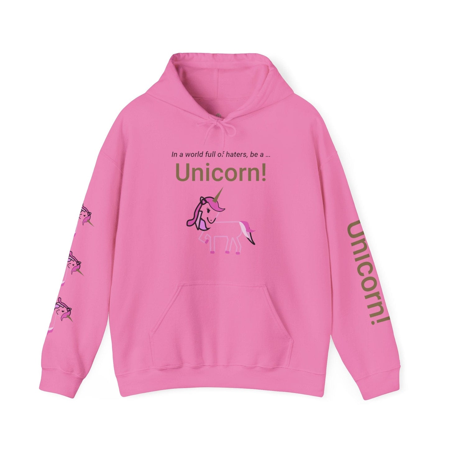Printify Hoodie Be a Unicorn Hooded Sweatshirt