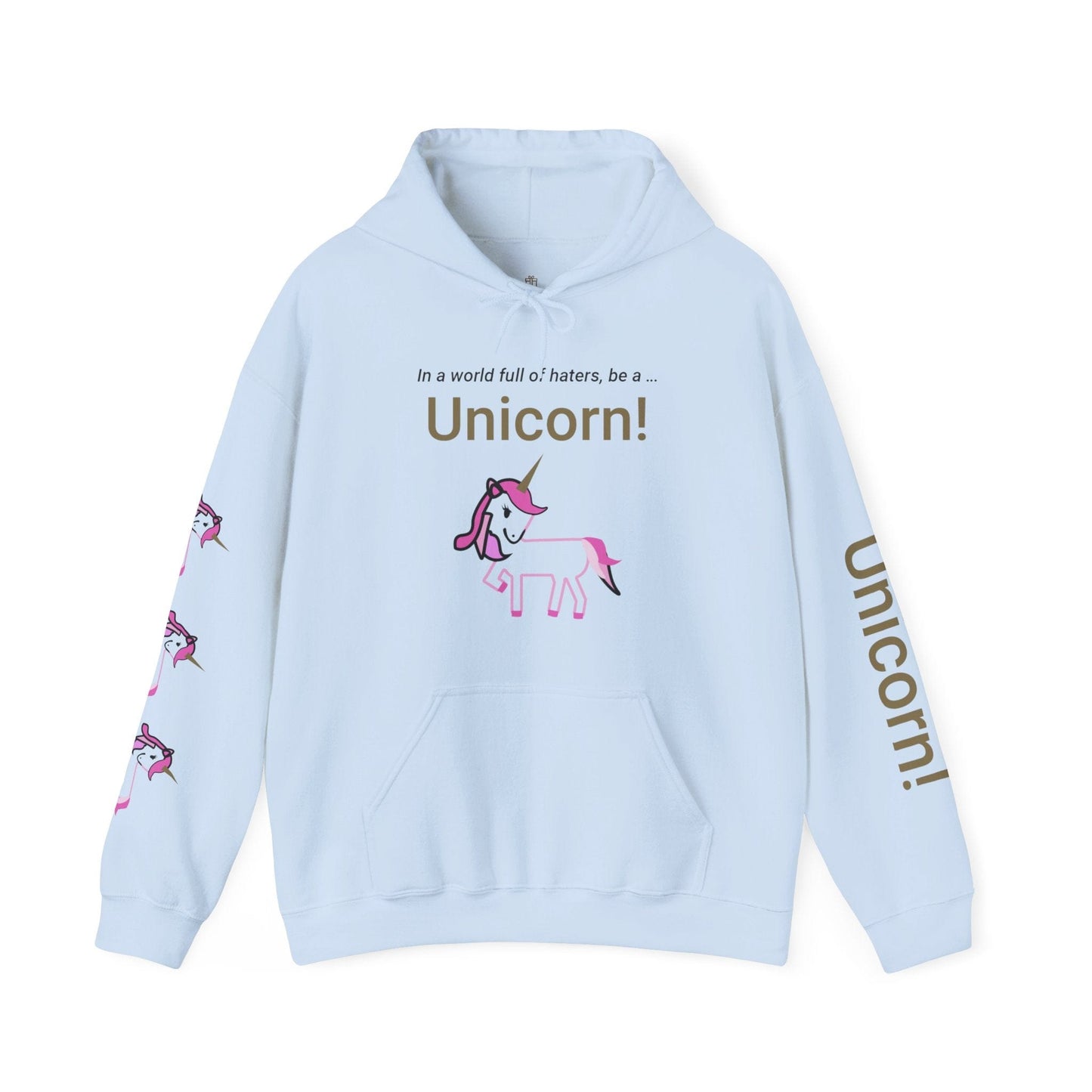 Printify Hoodie Light Blue / S Be a Unicorn Hooded Sweatshirt