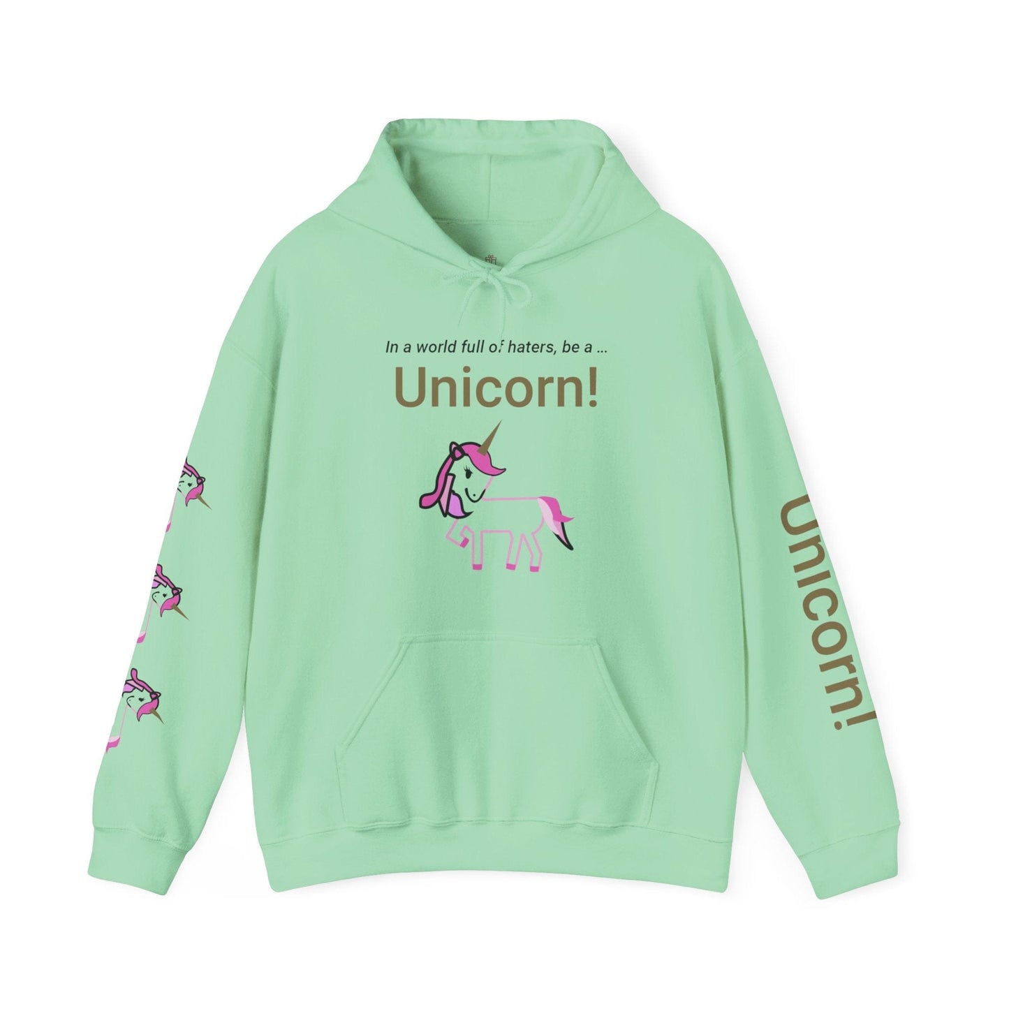 Printify Hoodie Mint Green / S Be a Unicorn Hooded Sweatshirt