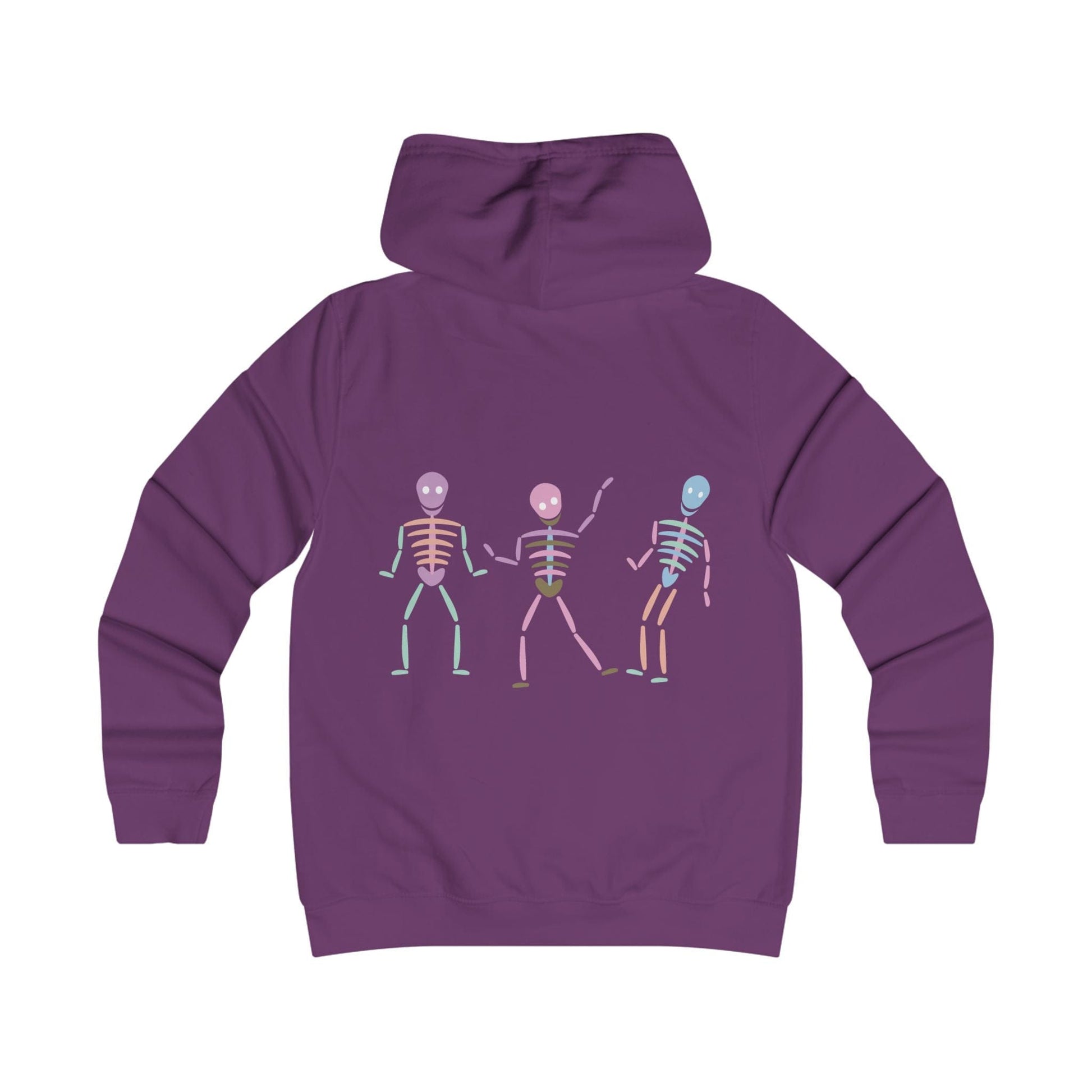 Printify Hoodie Pastel dancing Skeleton Hoodie
