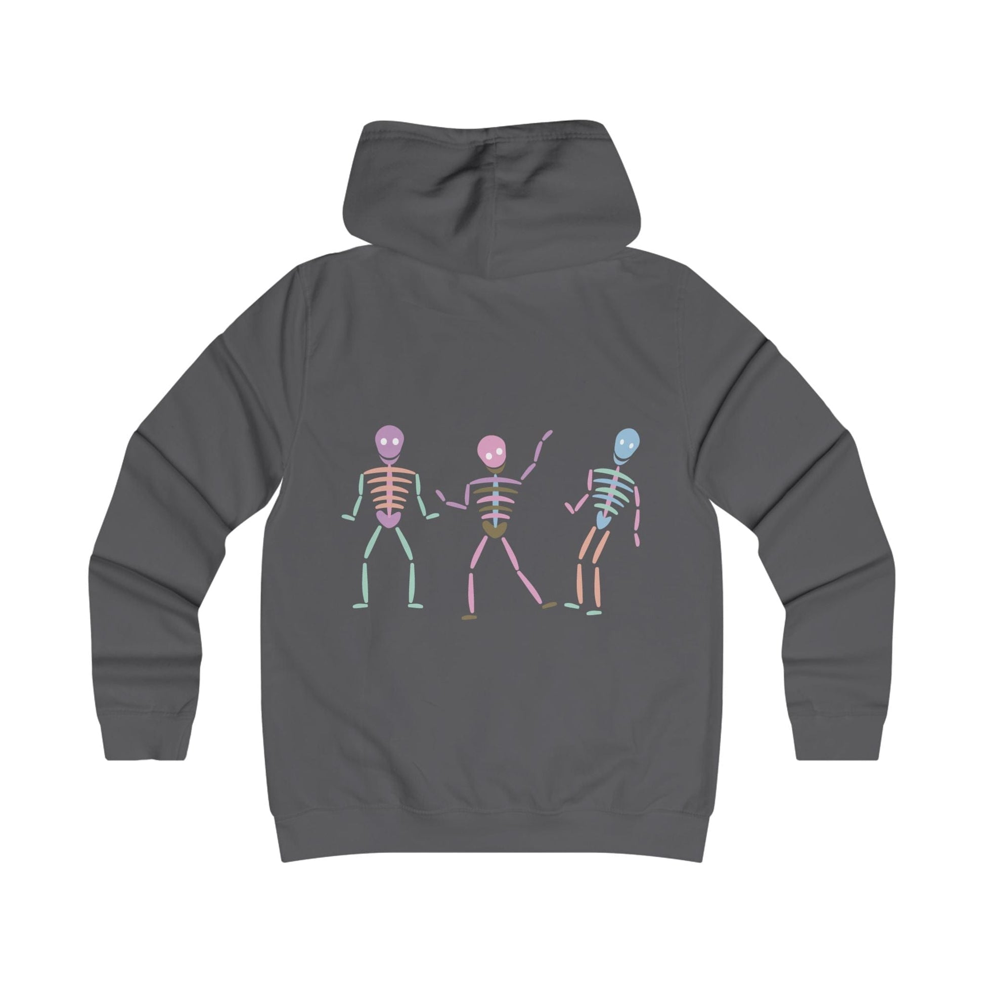Printify Hoodie Pastel dancing Skeleton Hoodie