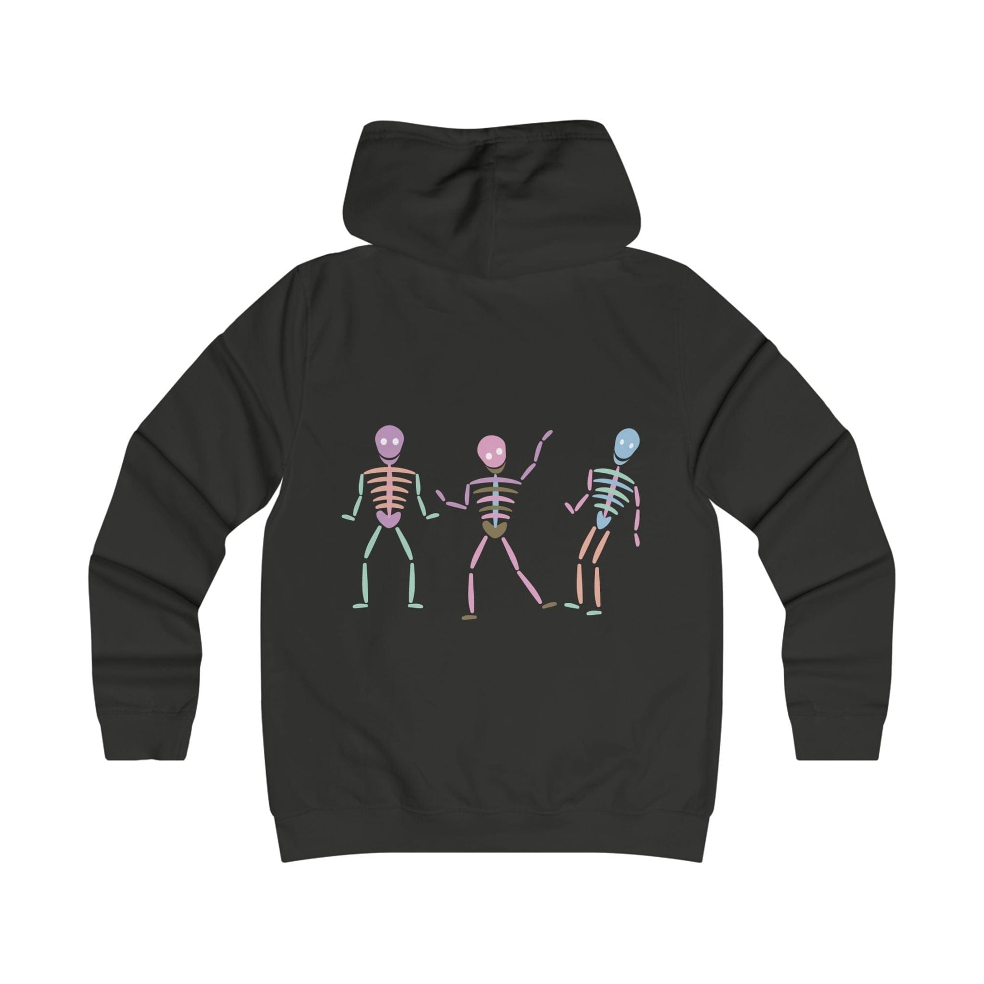 Printify Hoodie Pastel dancing Skeleton Hoodie