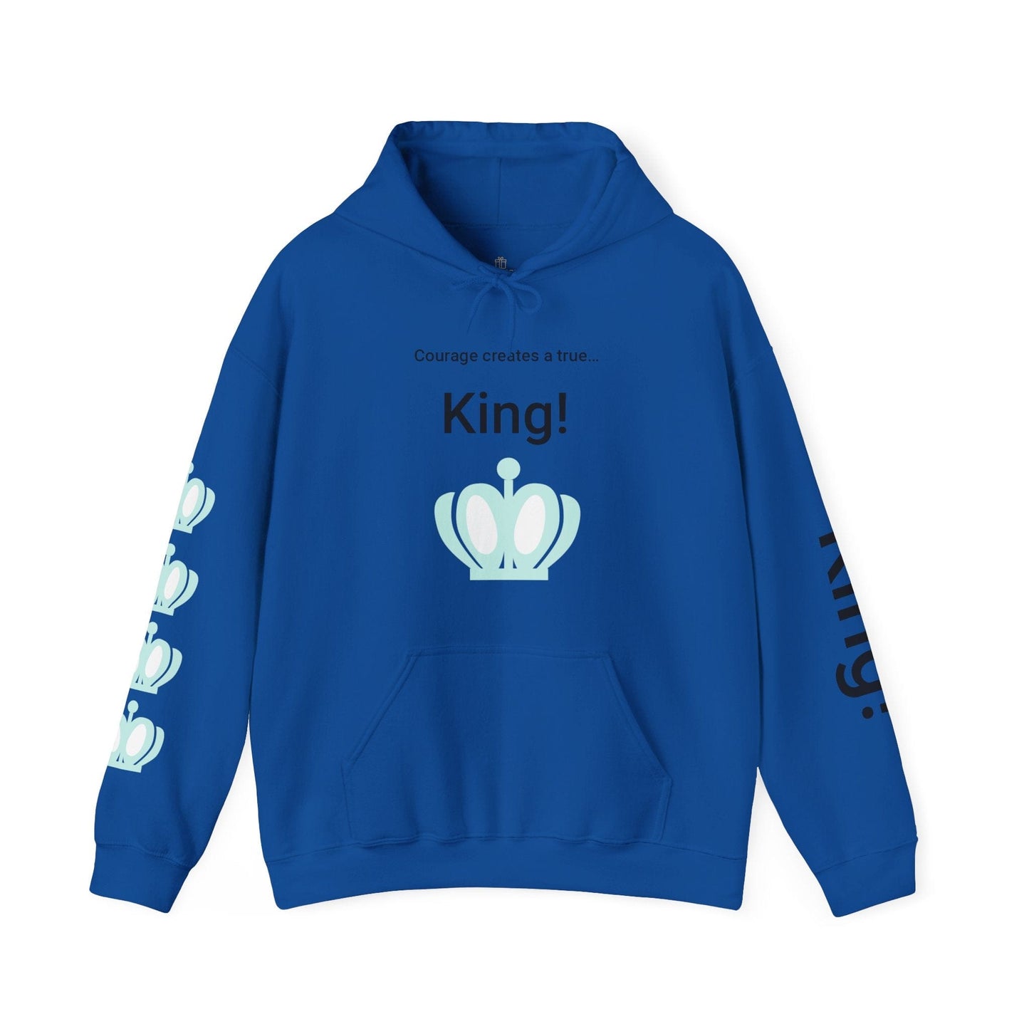 Printify Hoodie Royal / S Courage King Hooded Sweatshirt