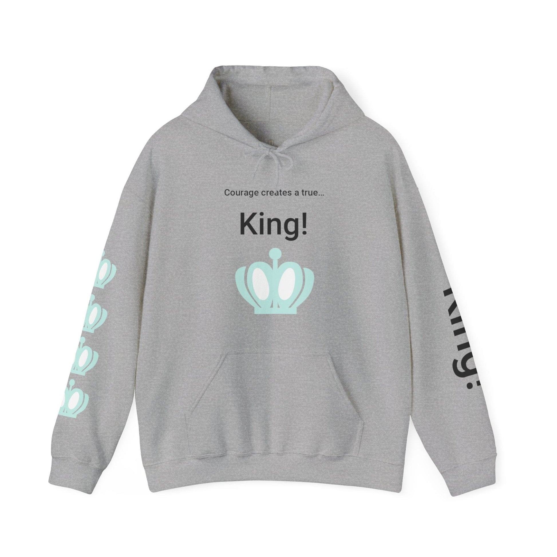 Printify Hoodie Sport Grey / S Courage King Hooded Sweatshirt