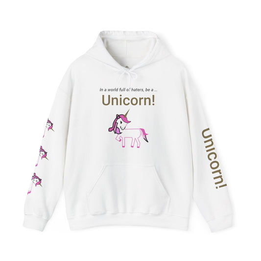Printify Hoodie White / S Be a Unicorn Hooded Sweatshirt
