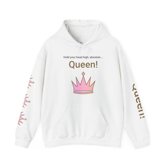 Printify Hoodie White / S Real Queen Hooded Sweatshirt