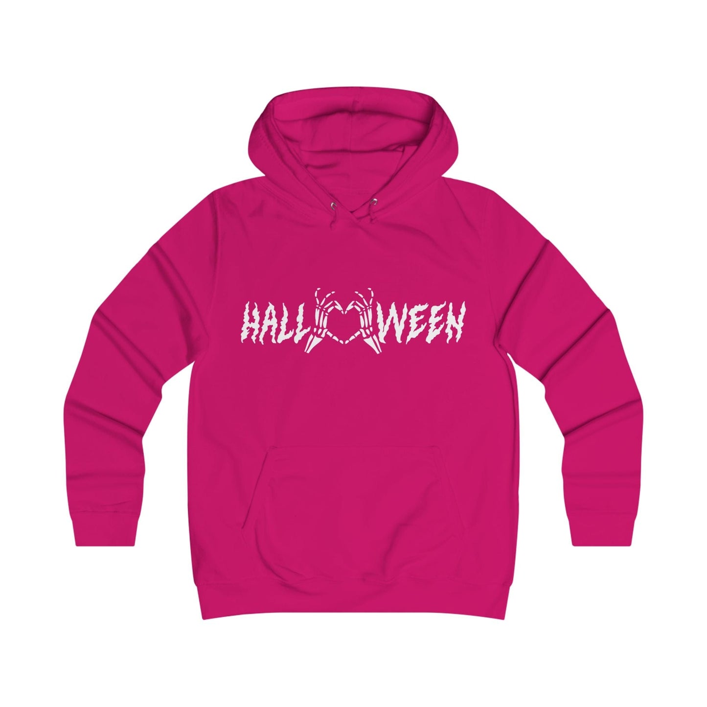 Printify Hoodie XS / Hot Pink Halloween Heart Hands Hoodie