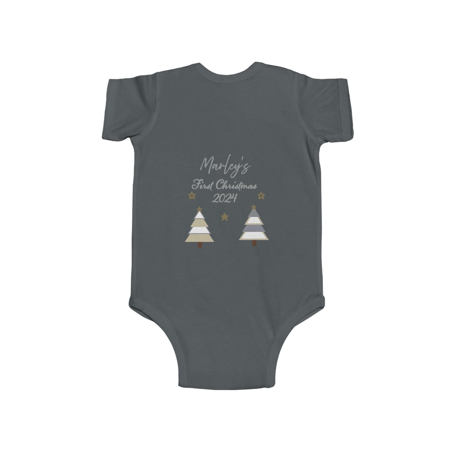 Printify Kids clothes Christmas Tree Infant Bodysuit