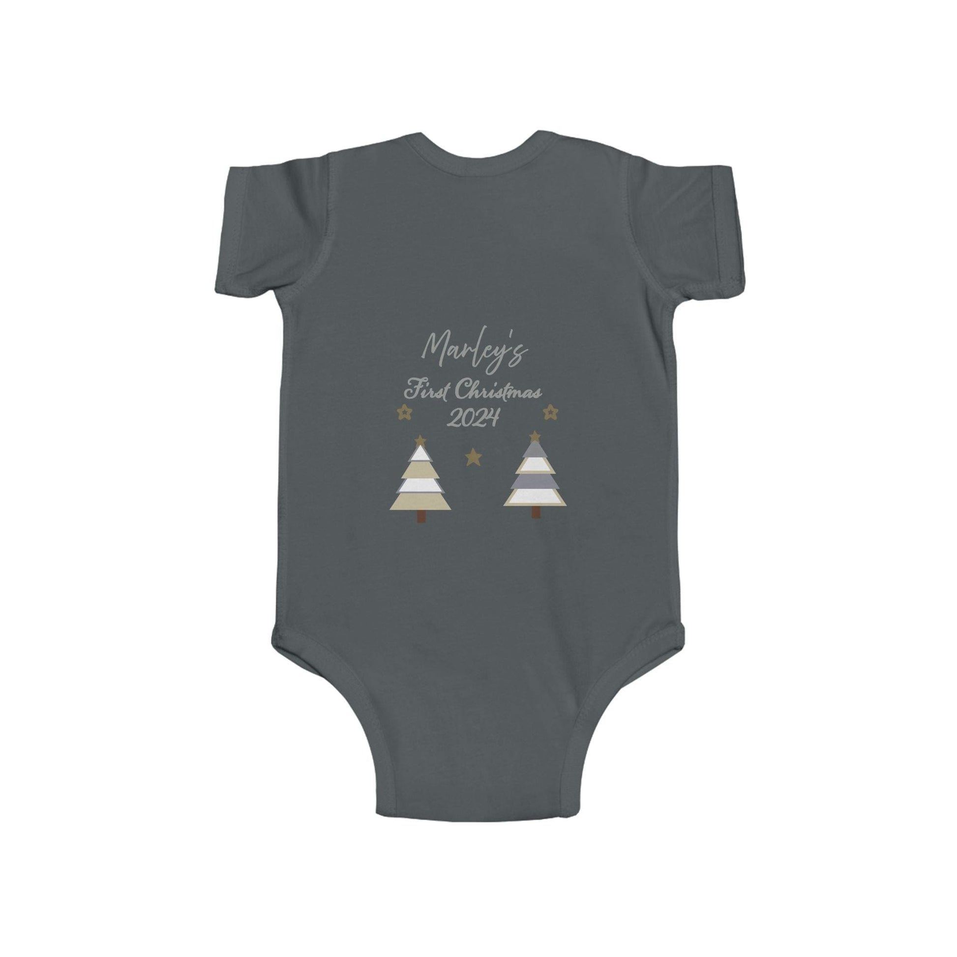 Printify Kids clothes Christmas Tree Infant Bodysuit