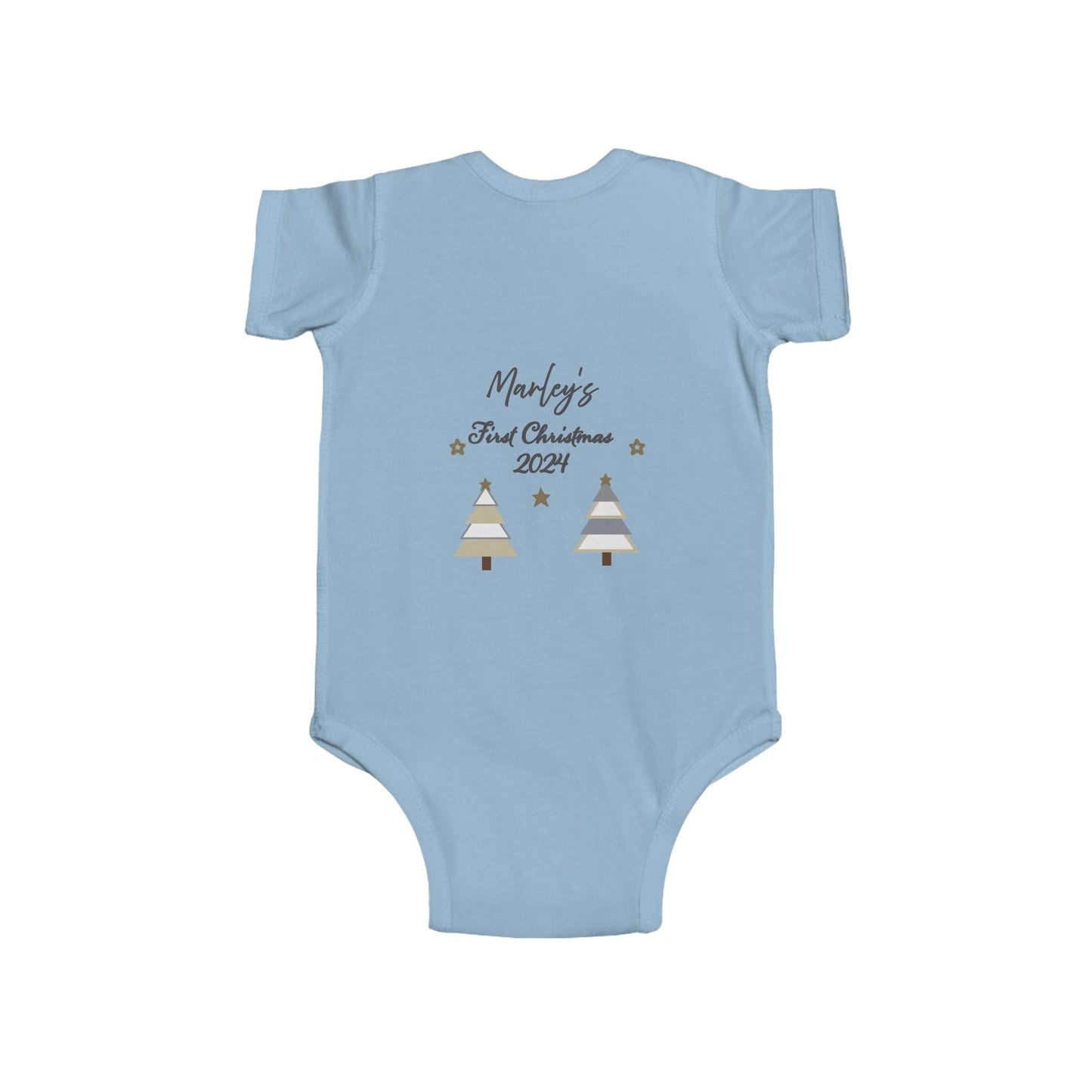 Printify Kids clothes Christmas Tree Infant Bodysuit