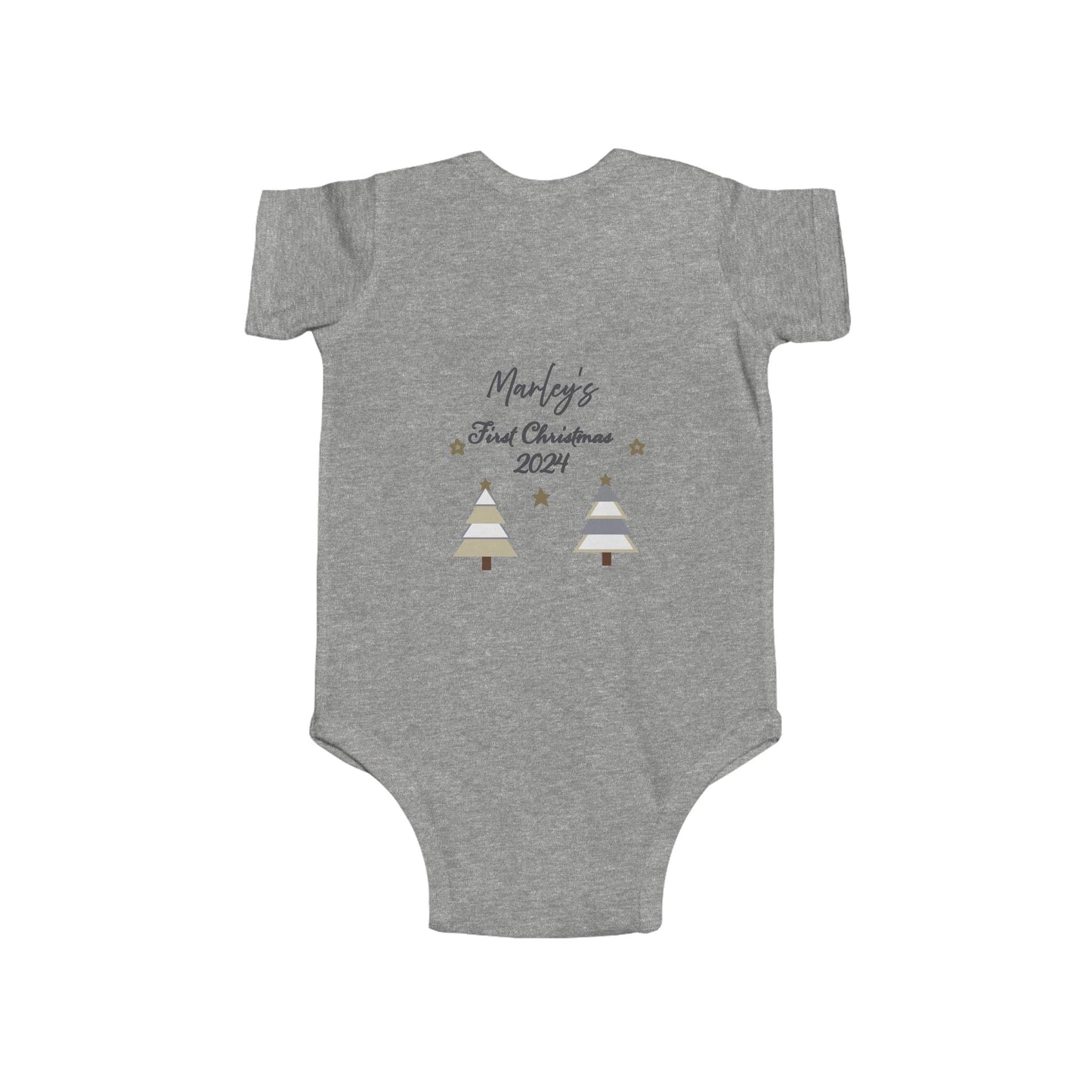 Printify Kids clothes Christmas Tree Infant Bodysuit