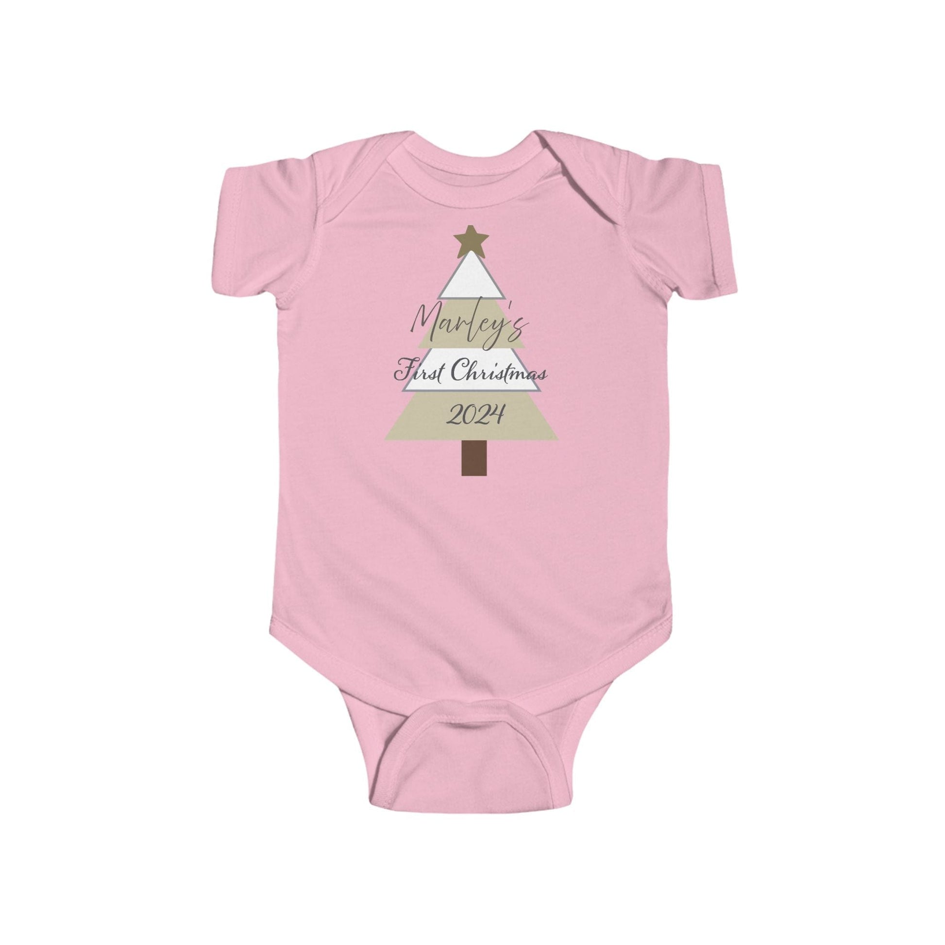 Printify Kids clothes Christmas Tree Infant Bodysuit