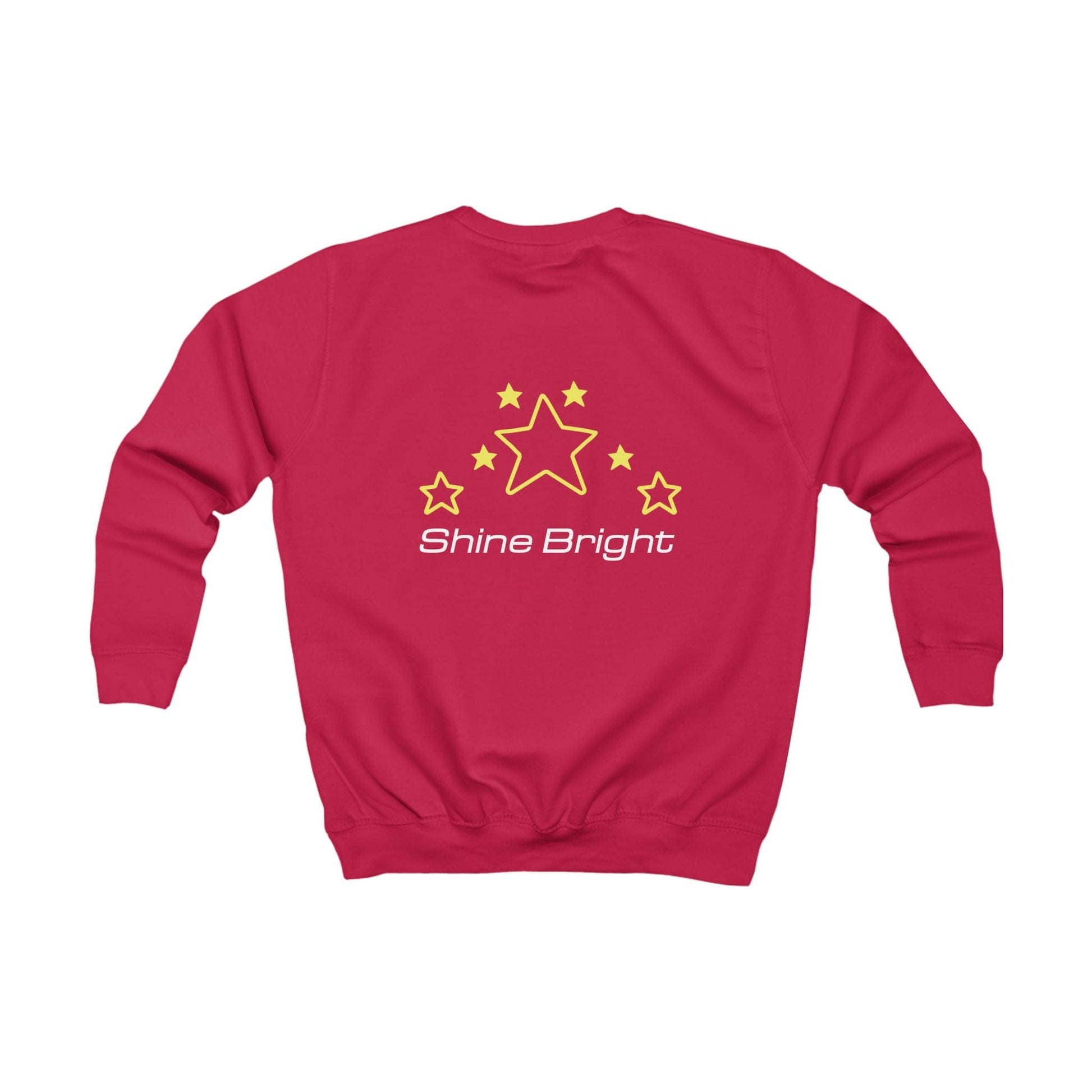 Printify Kids clothes Kids Christmas Sweatshirt Star On The Tree Red