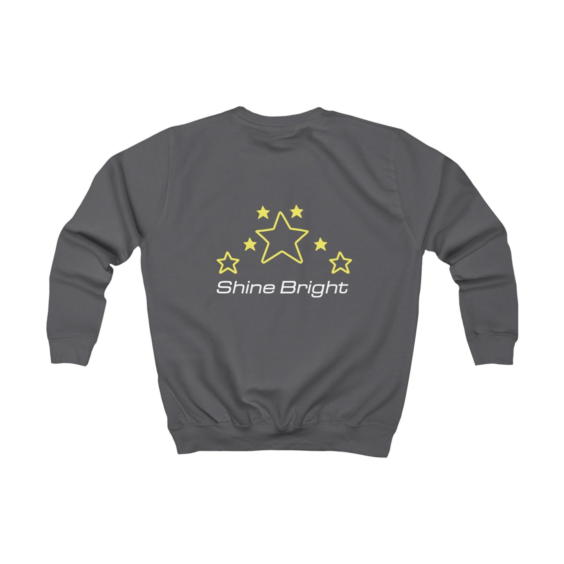 Printify Kids clothes Kids Christmas Sweatshirt with Star On The Tree Dark Base