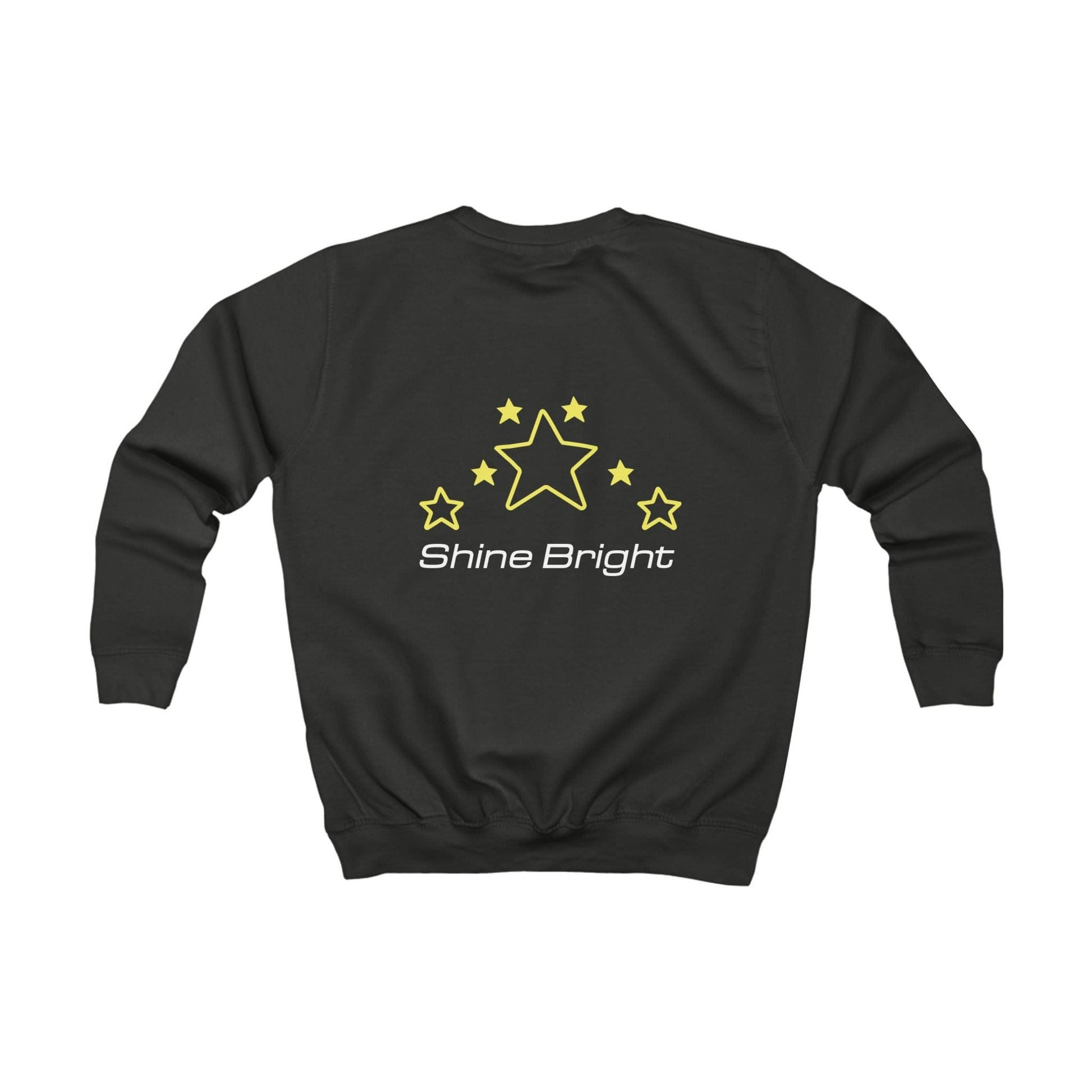 Printify Kids clothes Kids Christmas Sweatshirt with Star On The Tree Dark Base