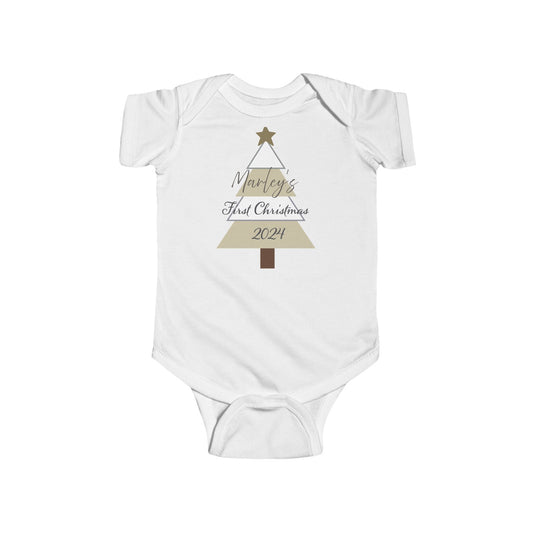 Printify Kids clothes White / NB (0-3M) Christmas Tree Infant Bodysuit