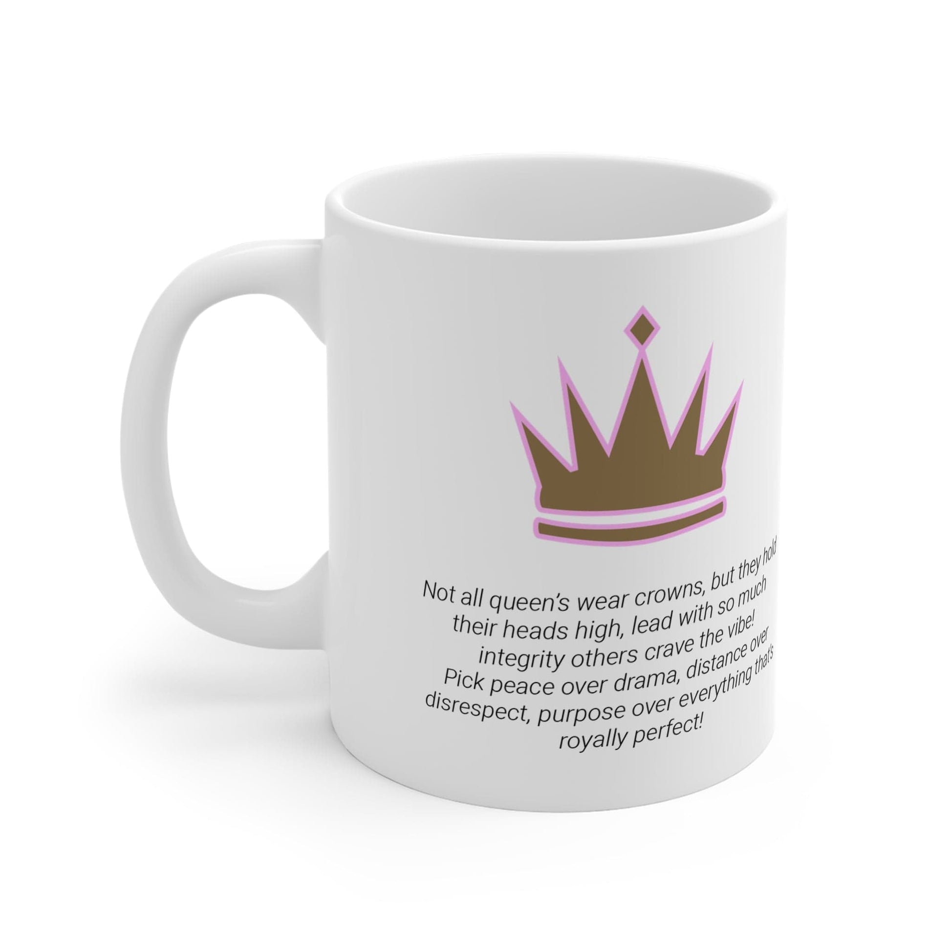 Printify Mug 11oz Absolute Queen Icon Mug, White 11oz