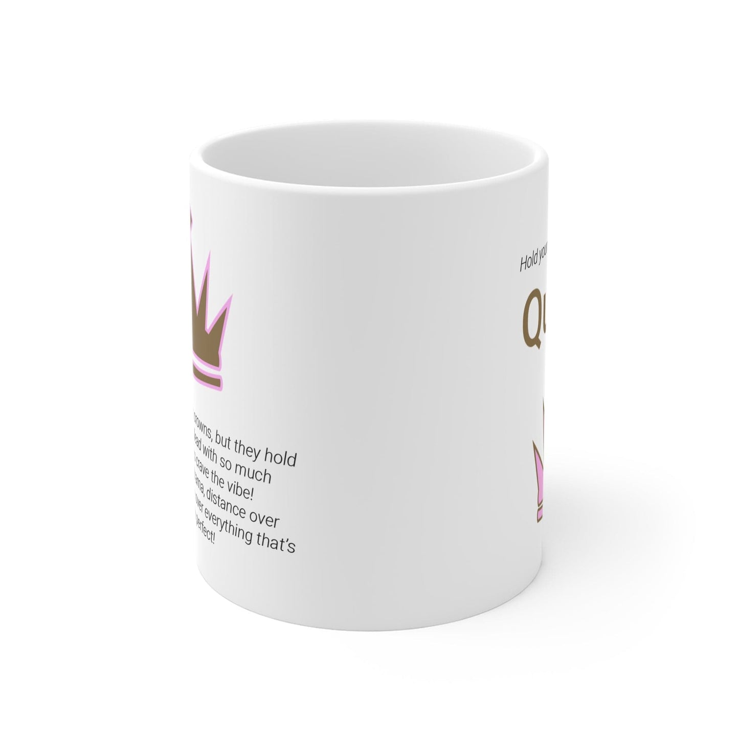 Printify Mug 11oz Absolute Queen Icon Mug, White 11oz