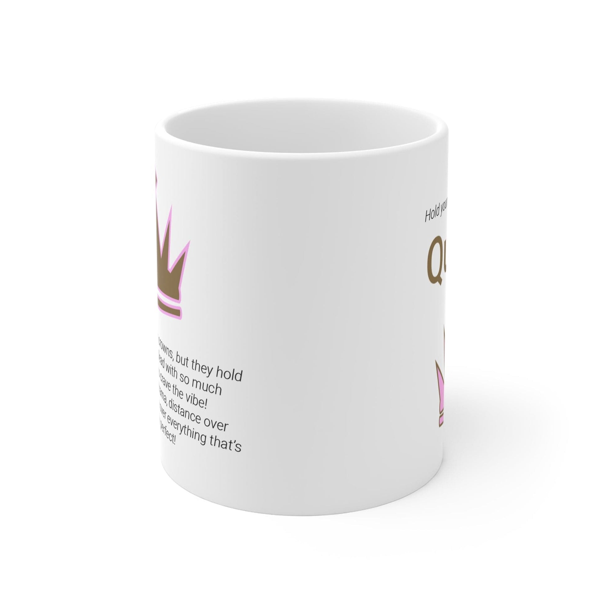 Printify Mug 11oz Absolute Queen Icon Mug, White 11oz