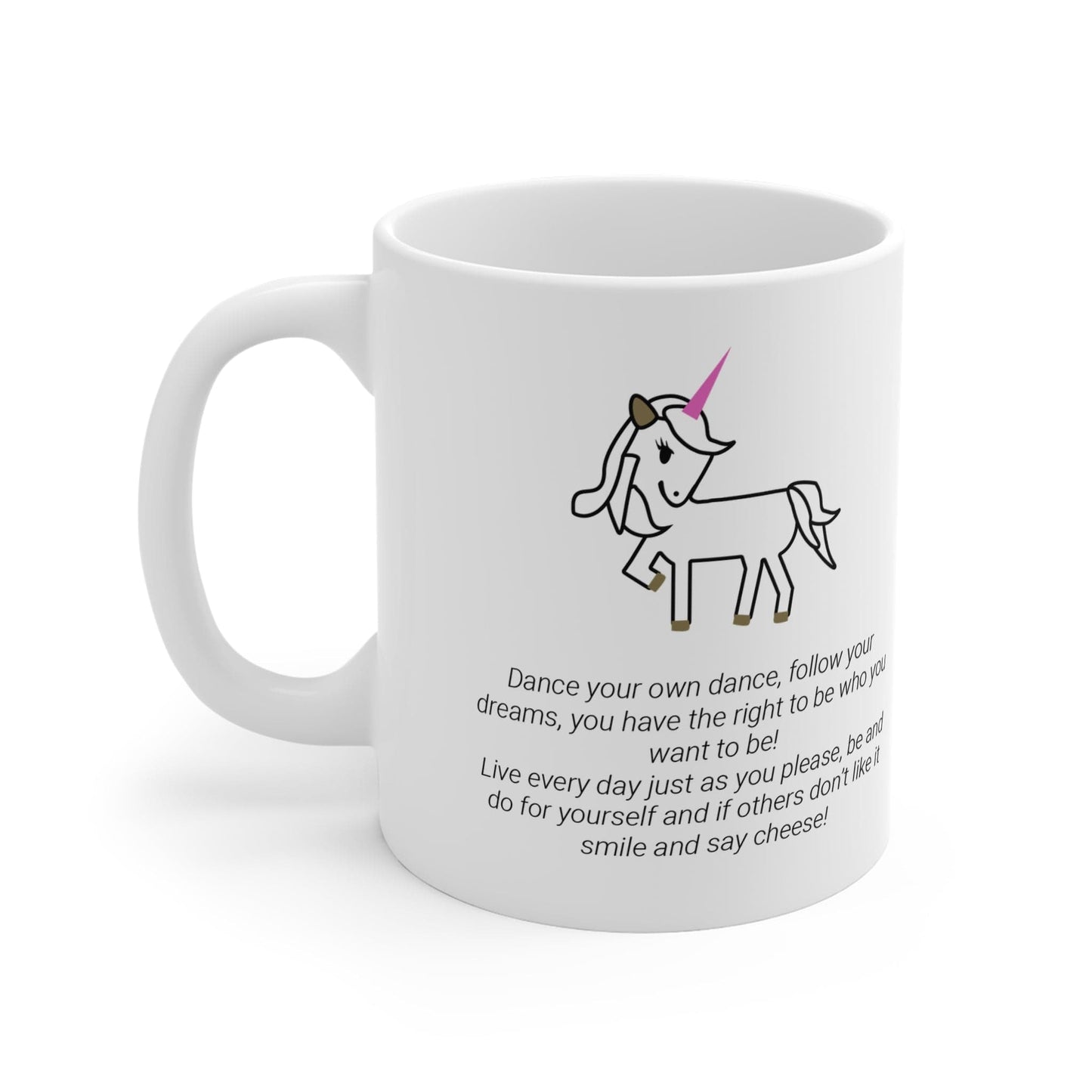 Printify Mug 11oz Be a Unicorn Mug White 11oz