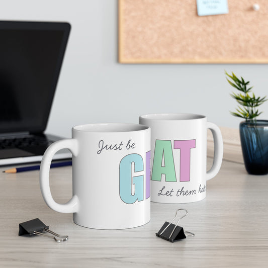 Printify Mug 11oz Be great Pastel 11oz Mug