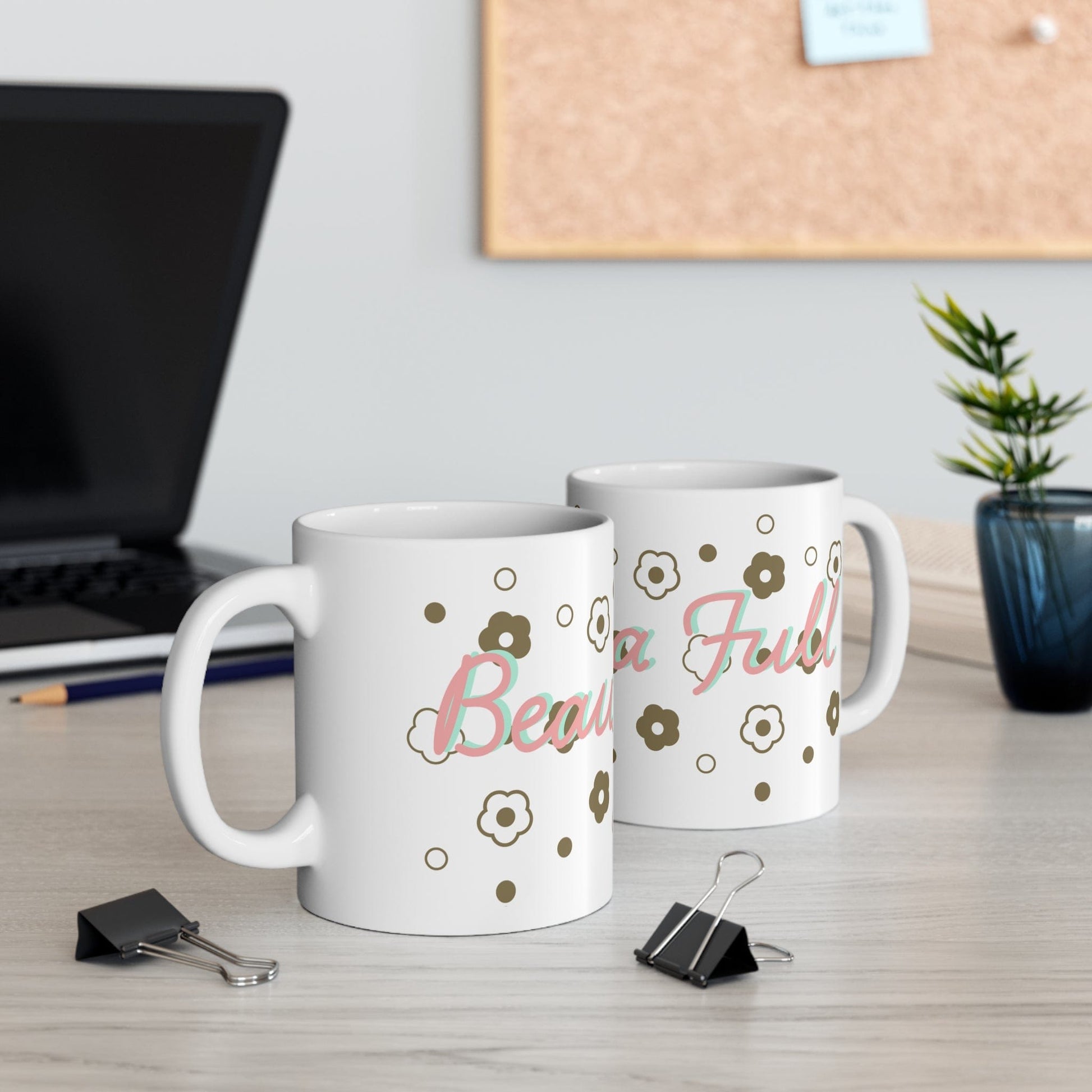 Printify Mug 11oz Beau tea full daisy 11oz Mug