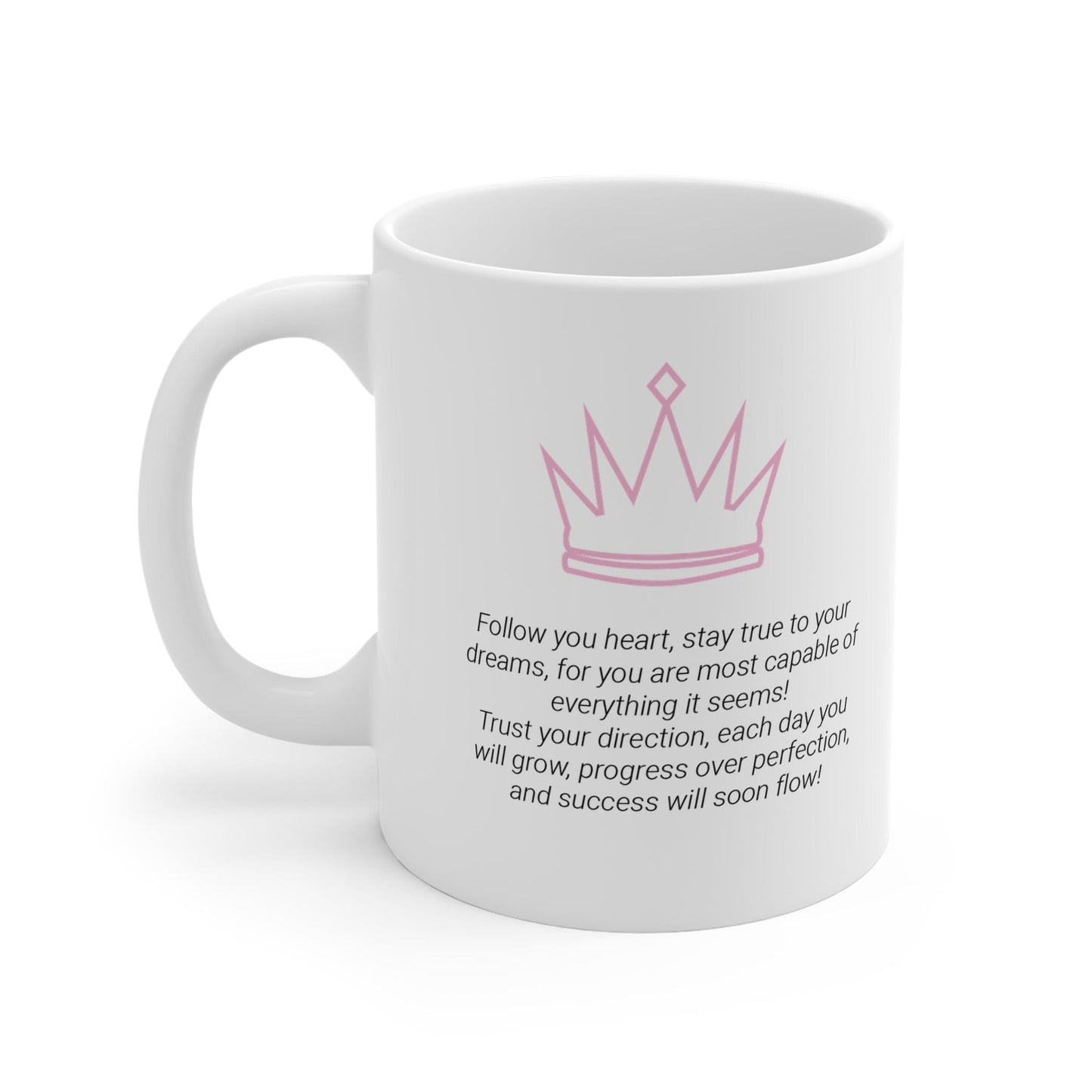 Printify Mug 11oz Boss Biatch Crown Icon Mug White 11oz