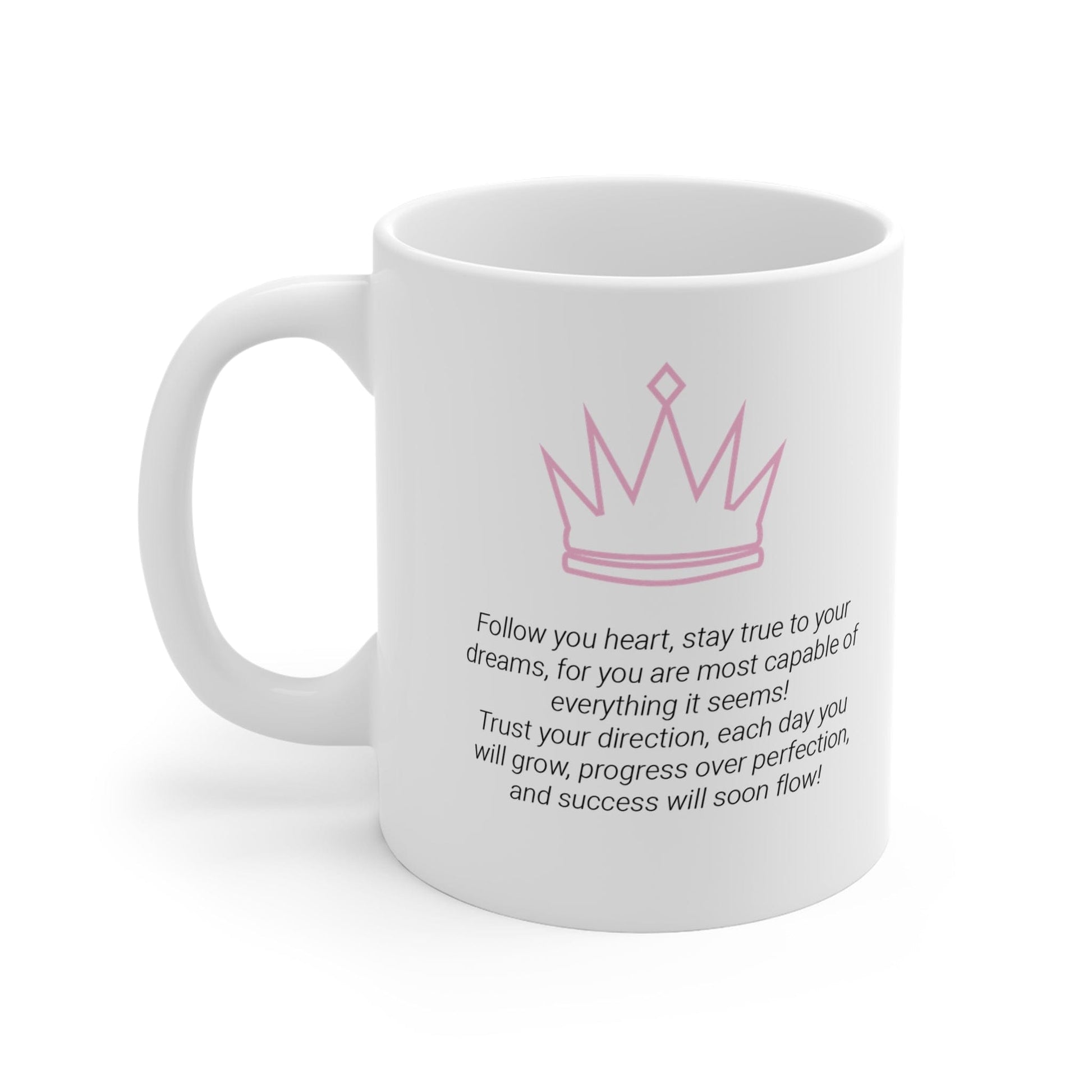 Printify Mug 11oz Boss Biatch Crown Icon Mug White 11oz