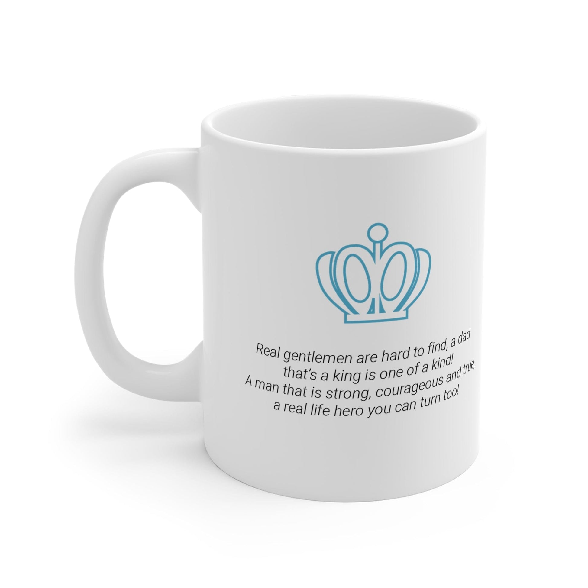Printify Mug 11oz Dad King Icon Mug White 11oz