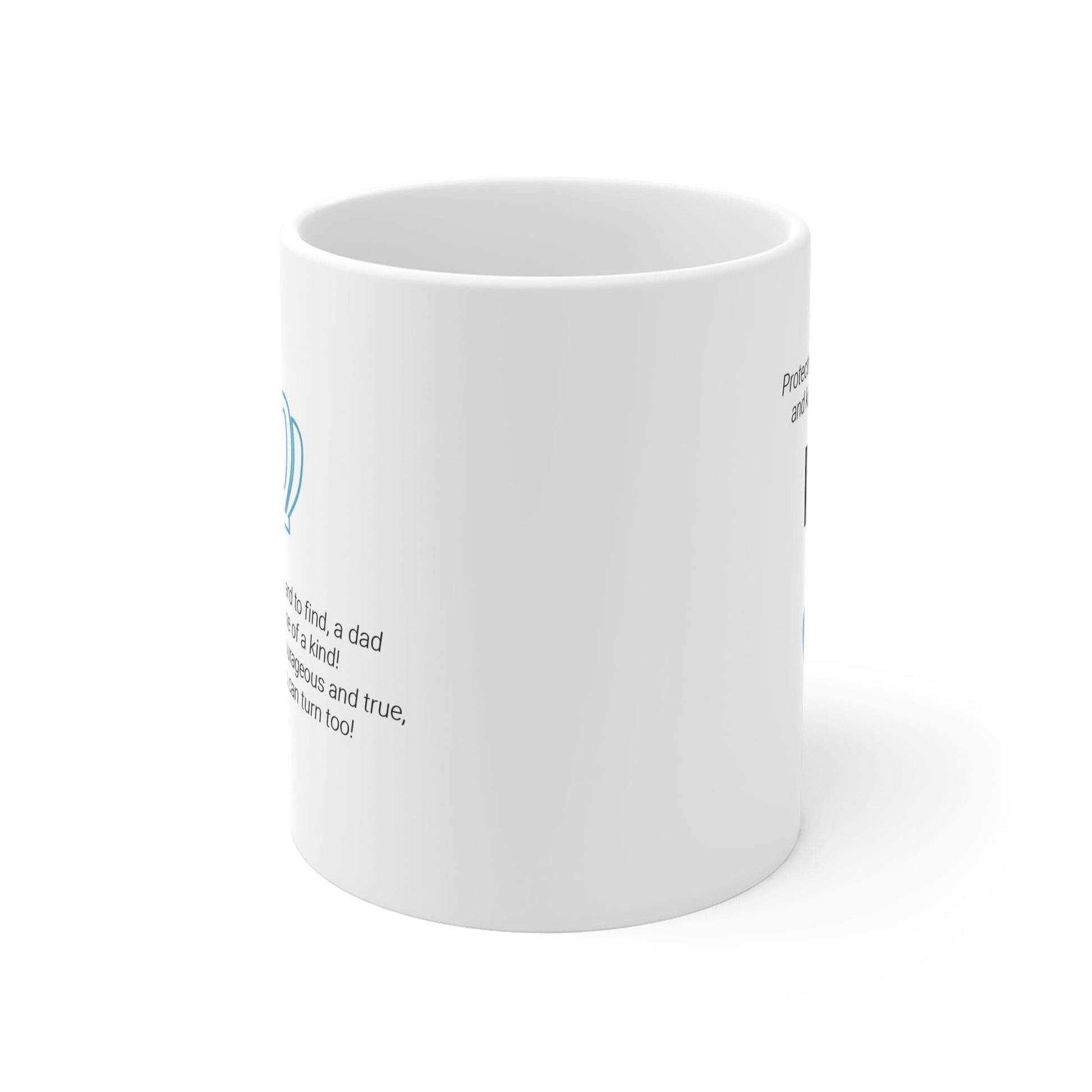 Printify Mug 11oz Dad King Icon Mug White 11oz