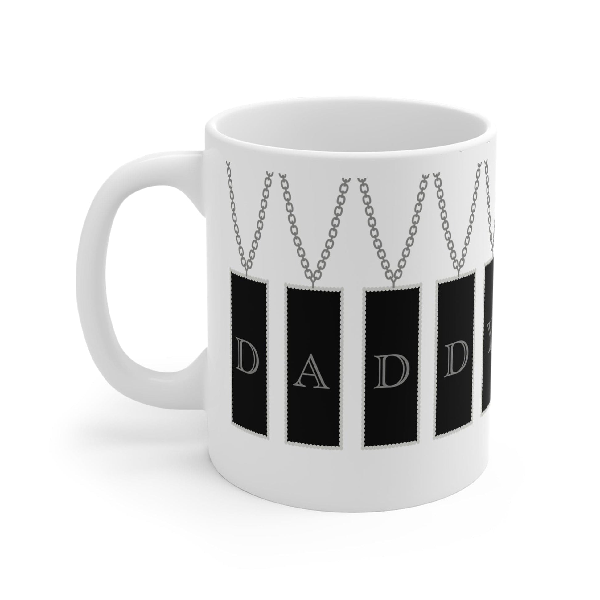Printify Mug 11oz Daddy Tag necklace 11oz Mug