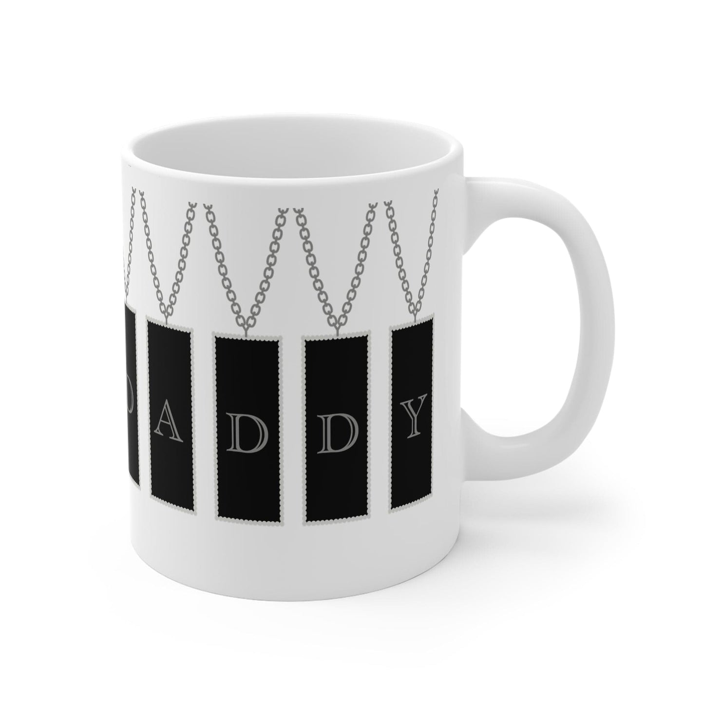 Printify Mug 11oz Daddy Tag necklace 11oz Mug