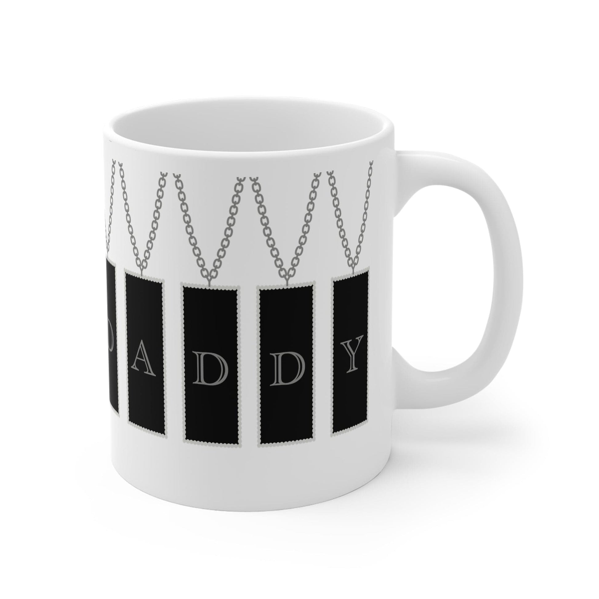 Printify Mug 11oz Daddy Tag necklace 11oz Mug