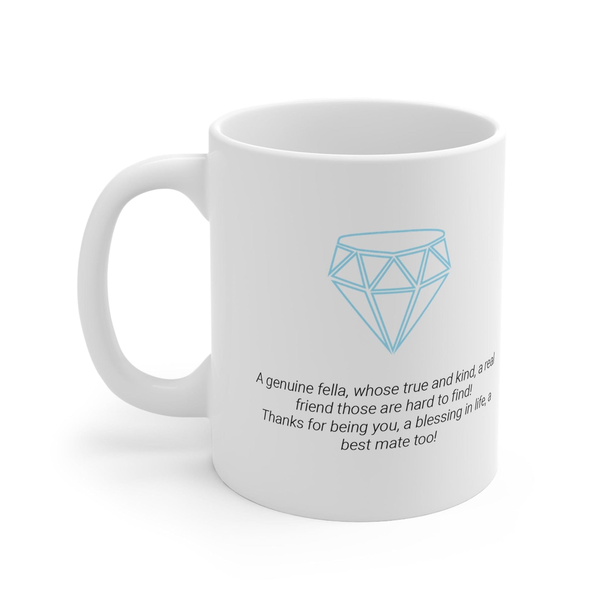 Printify Mug 11oz Geezer Diamond Icon Mug White 11oz