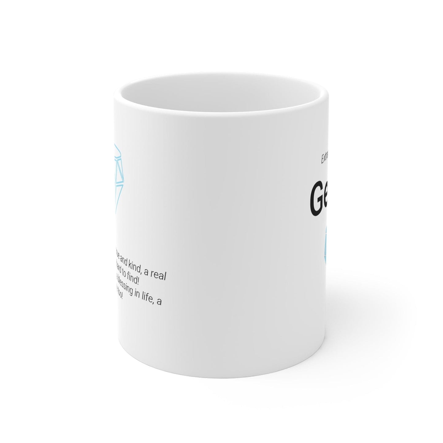 Printify Mug 11oz Geezer Diamond Icon Mug White 11oz