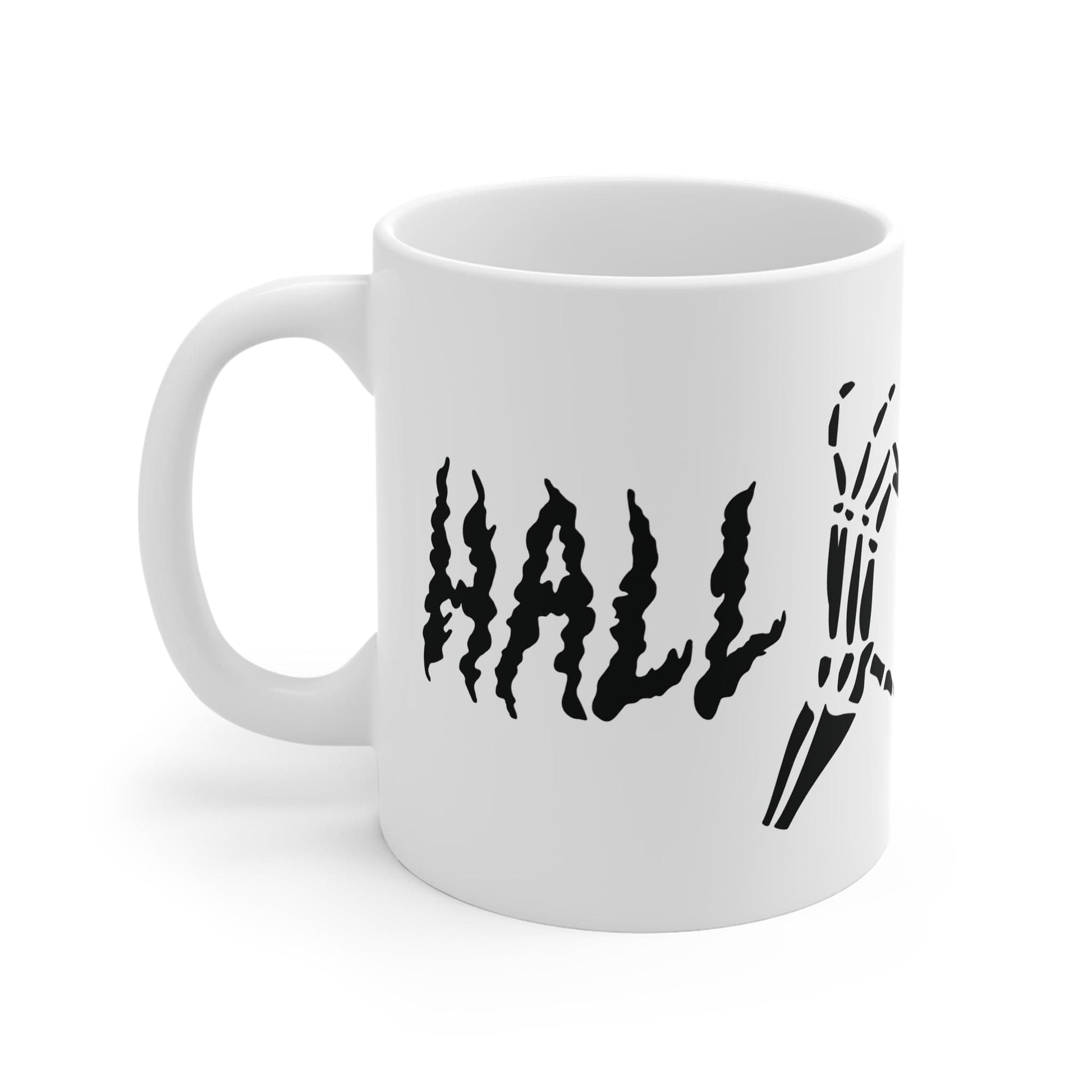 Printify Mug 11oz Halloween Heart Hands 11oz Mug