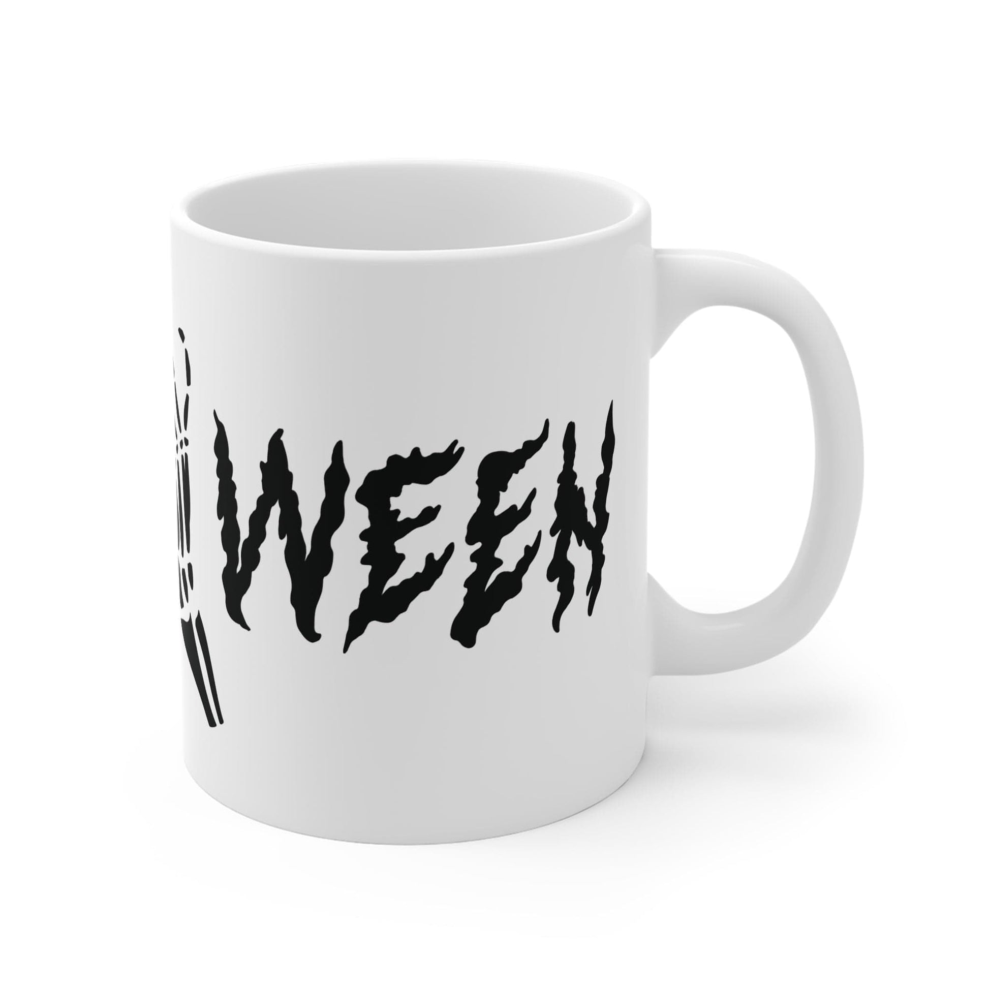 Printify Mug 11oz Halloween Heart Hands 11oz Mug