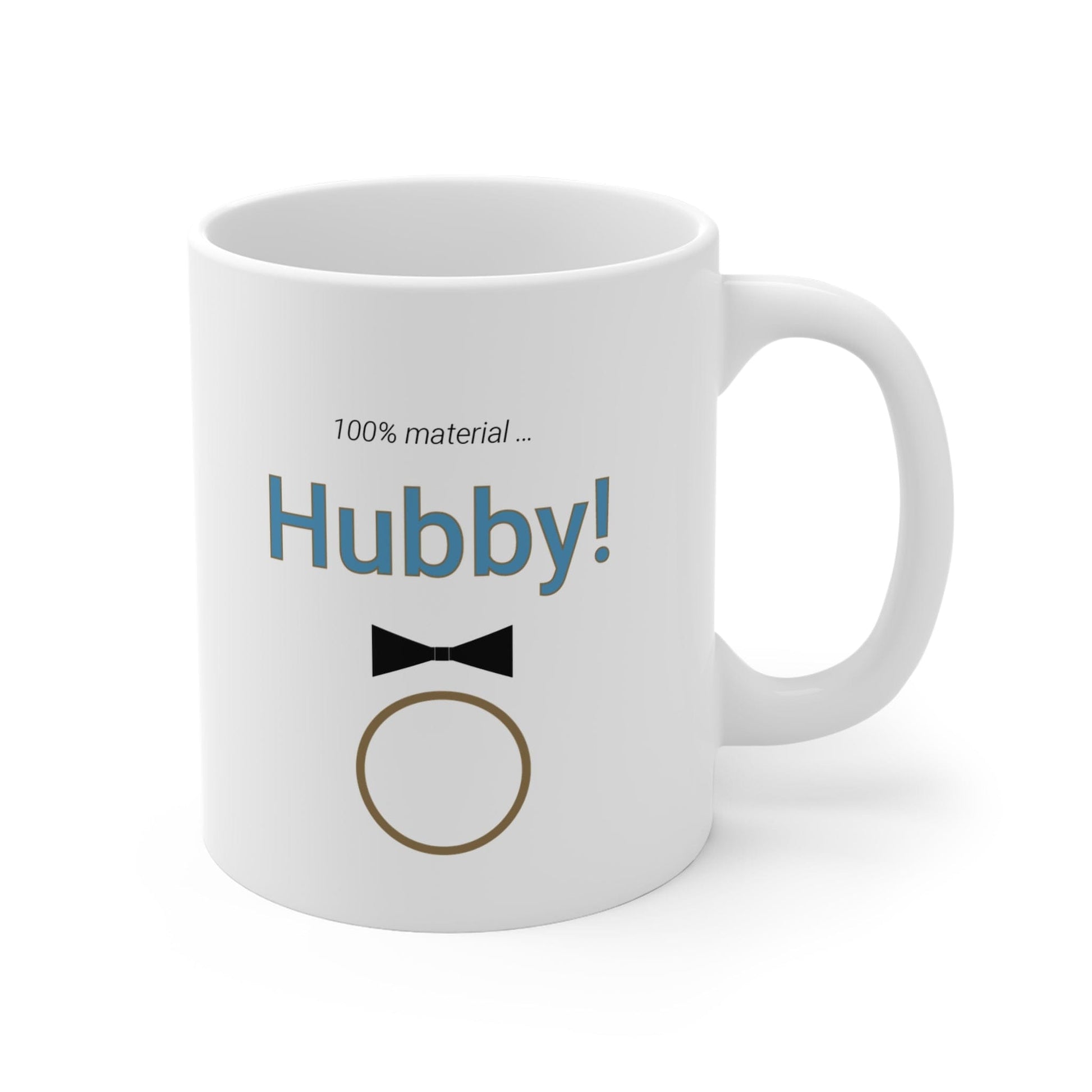 Printify Mug 11oz Hubby Material Icon Mug White 11oz