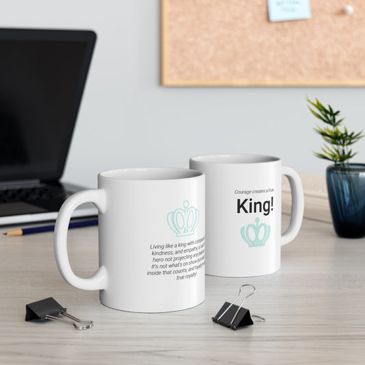Printify Mug 11oz King Icon Mug White 11oz