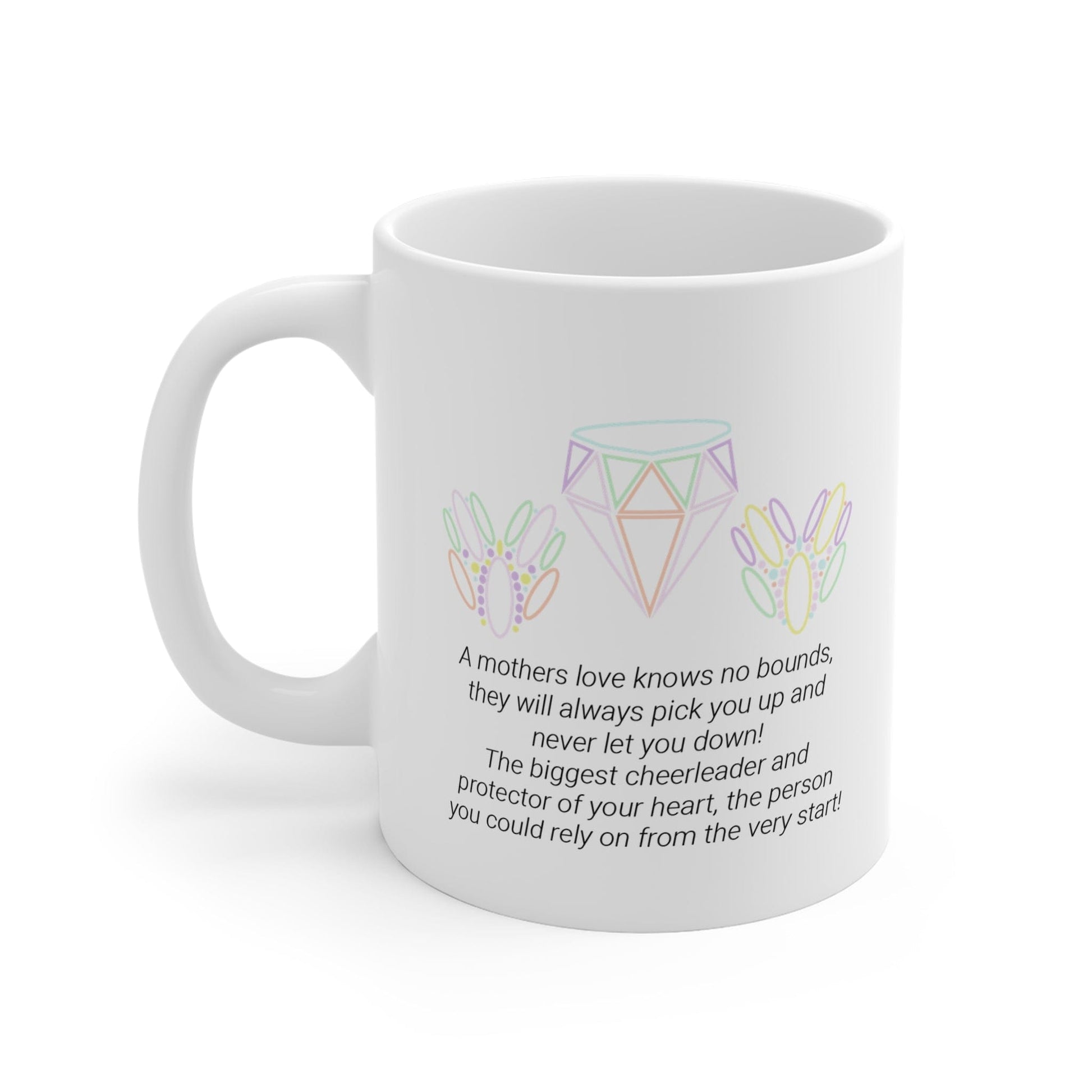 Printify Mug 11oz Mum Bestest Friend Icon Mug White 11oz