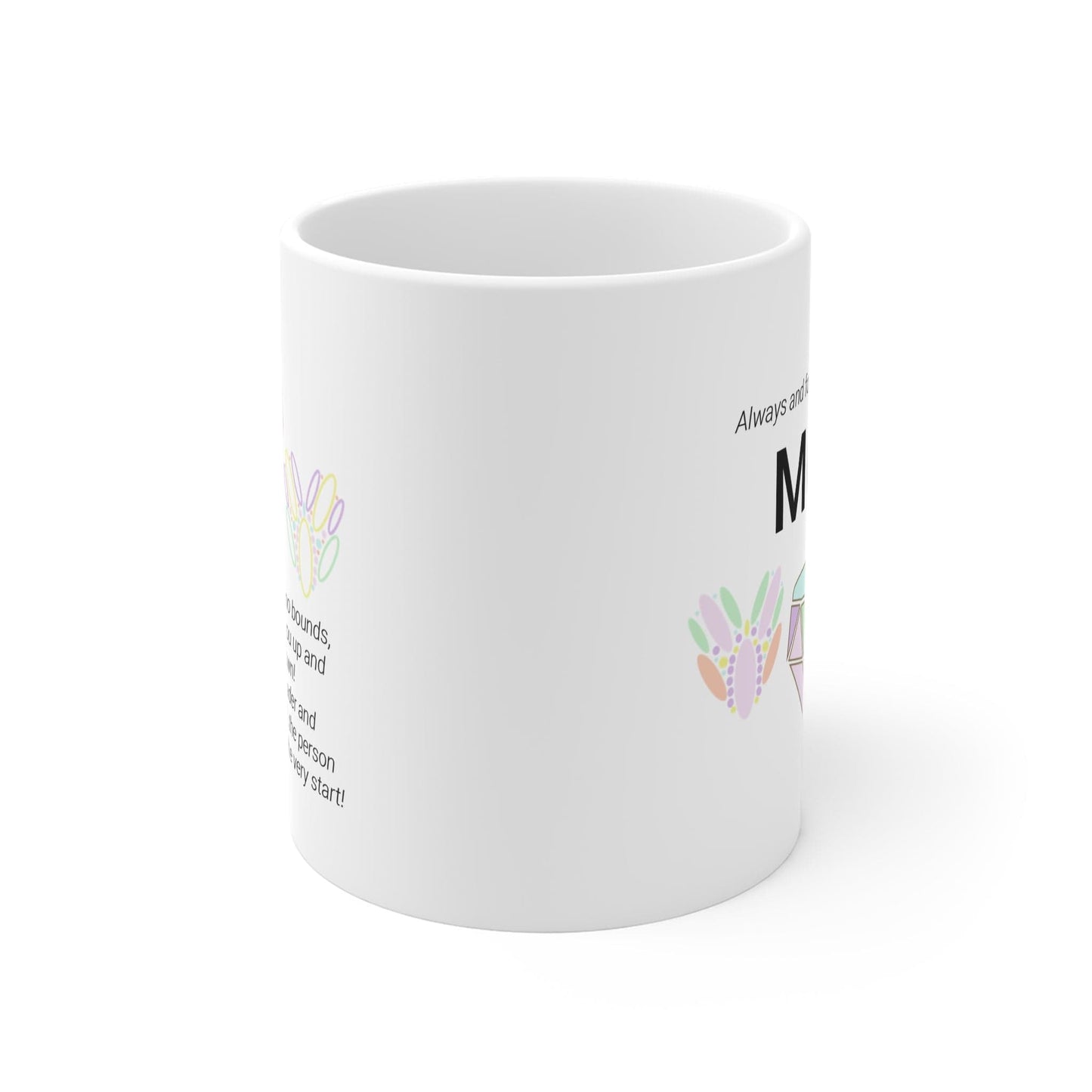 Printify Mug 11oz Mum Bestest Friend Icon Mug White 11oz