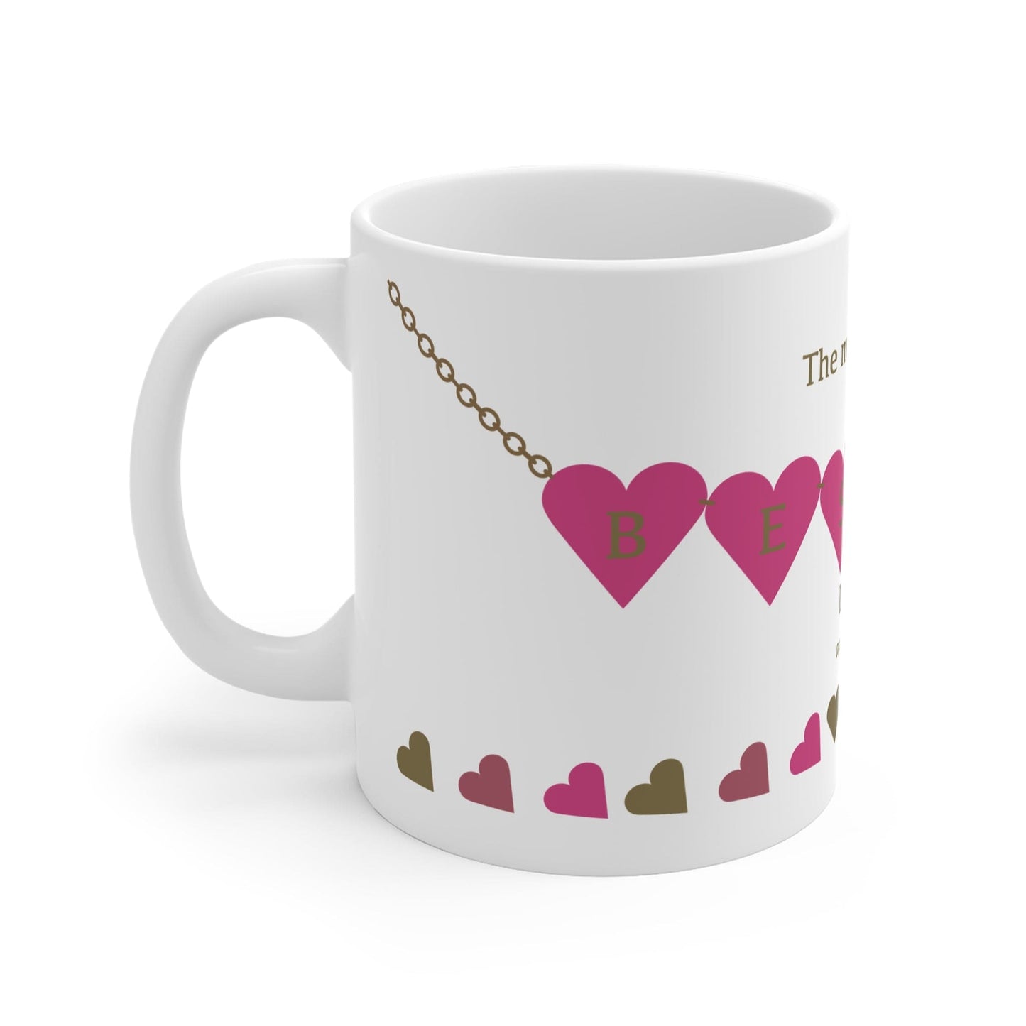Printify Mug 11oz Personalised Amazing Bestie Hearts Mug