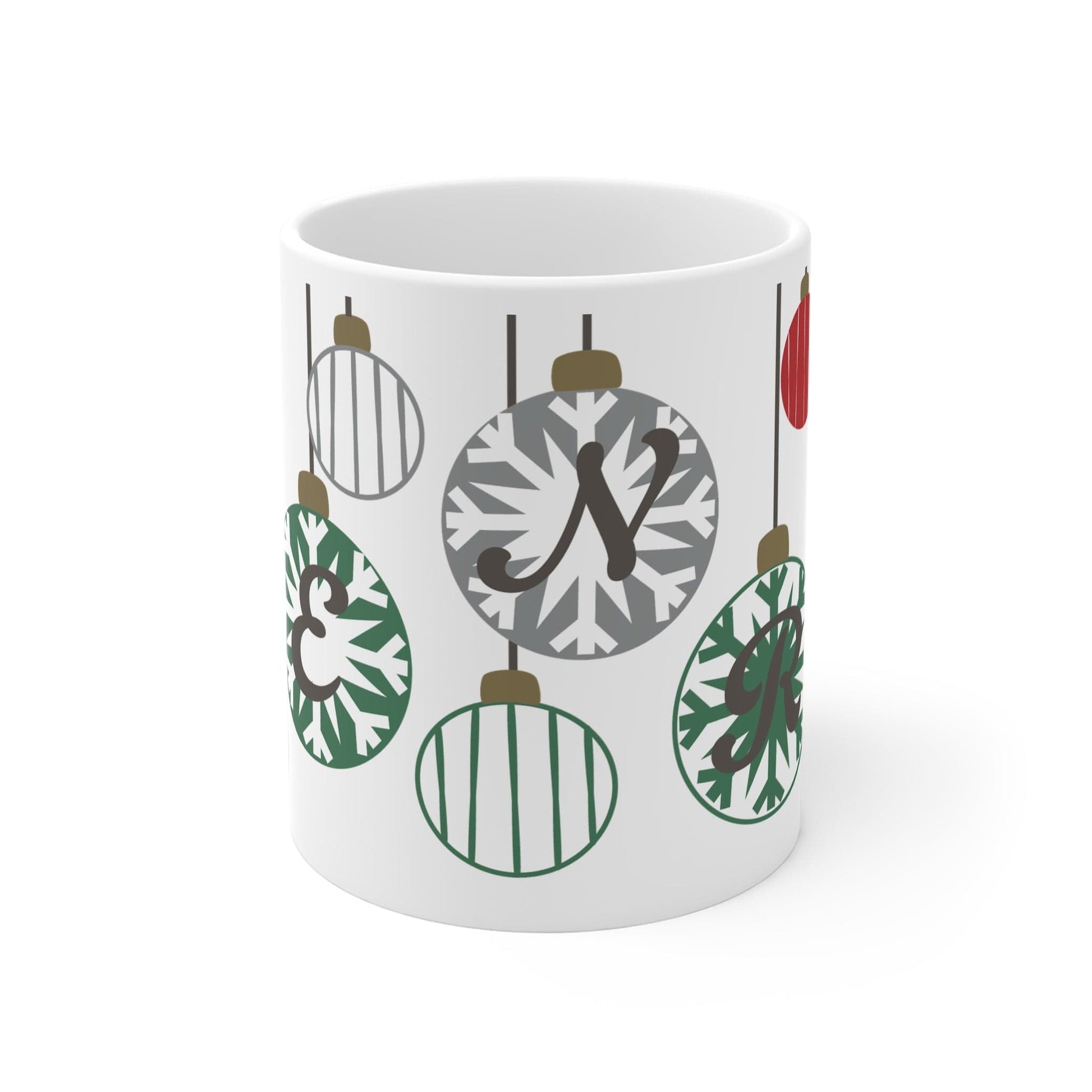 Printify Mug 11oz Personalised Christmas Bauble Mug