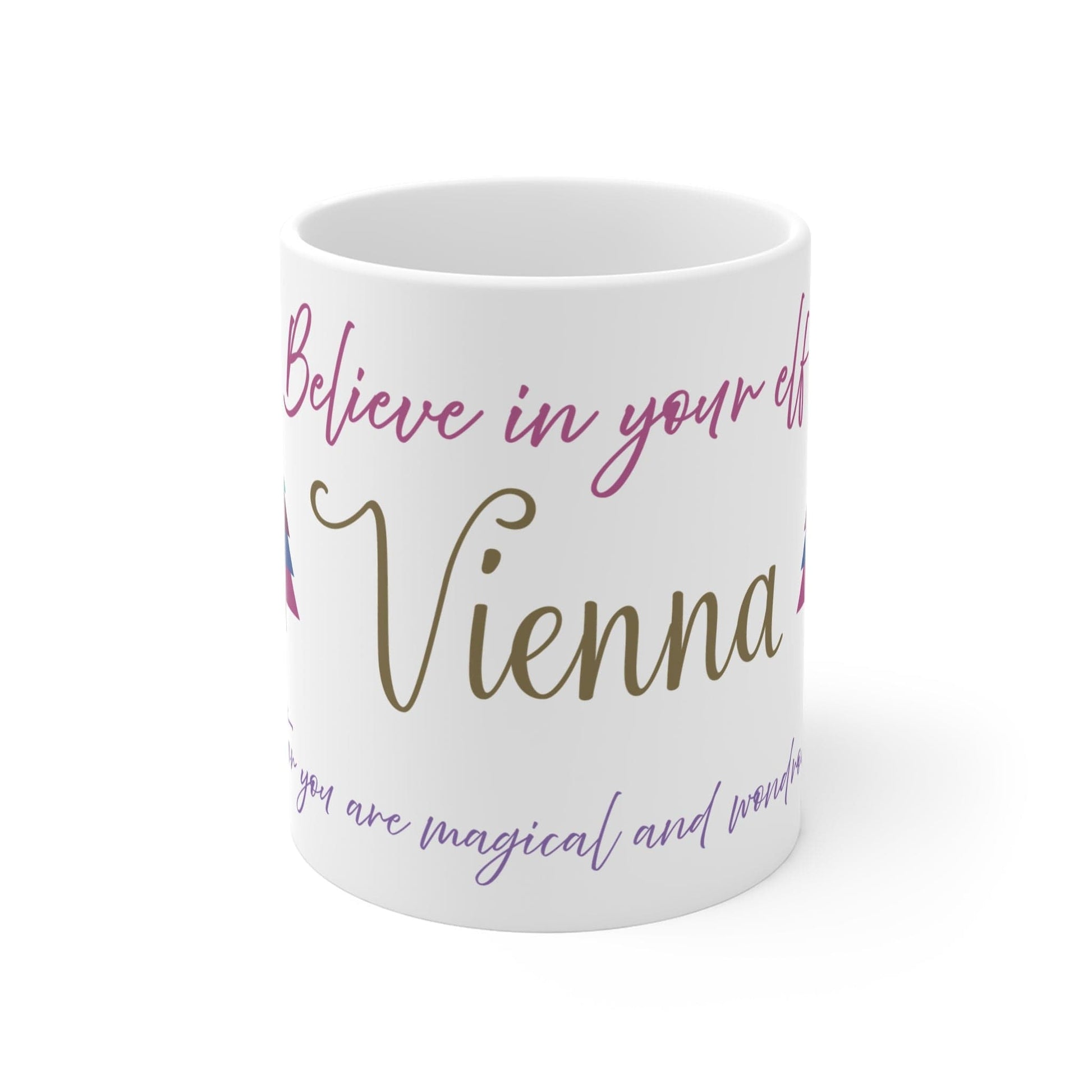 Printify Mug 11oz Personalised Christmas Mug - Believe in Your Elf