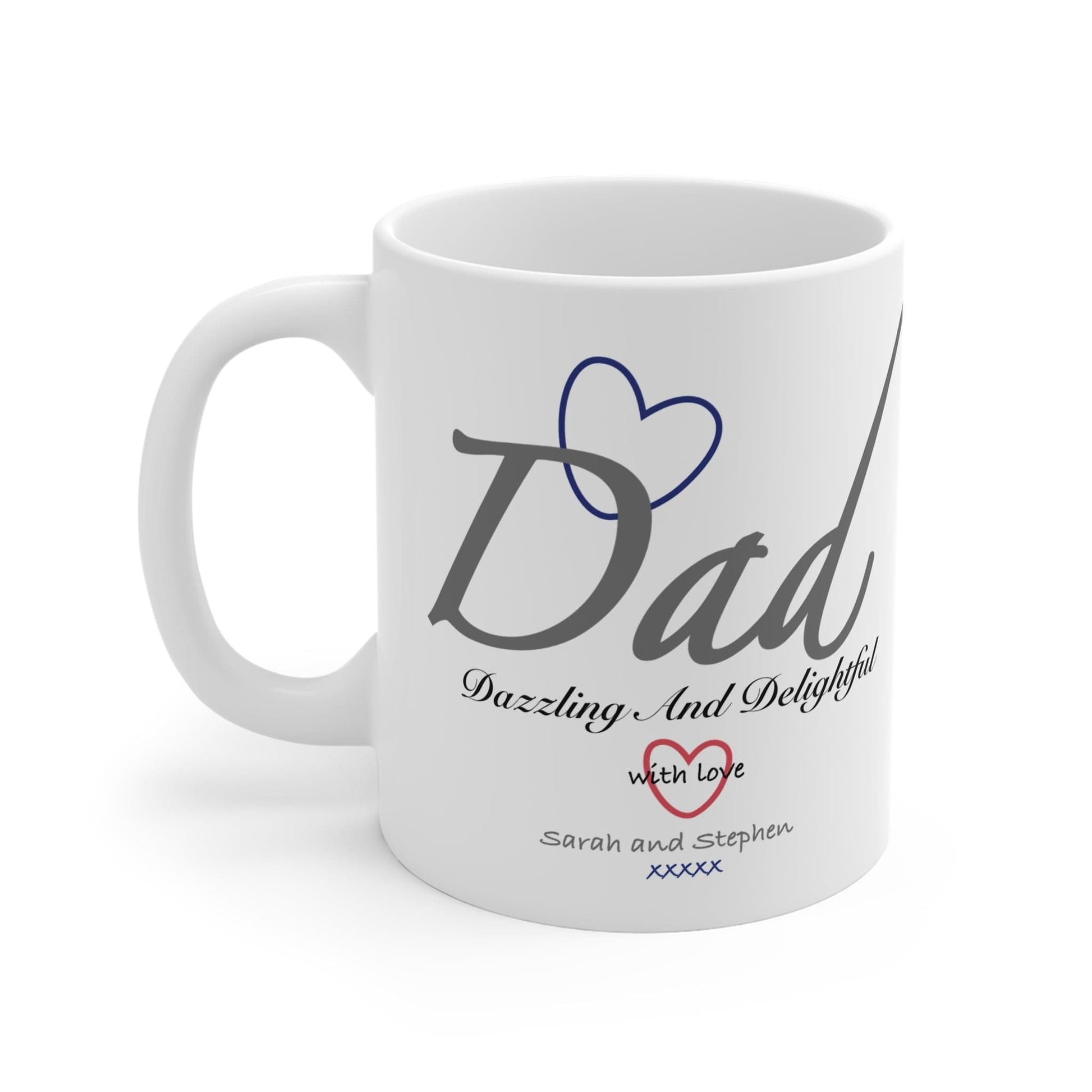 Printify Mug 11oz Personalised Dad with love 11oz Mug