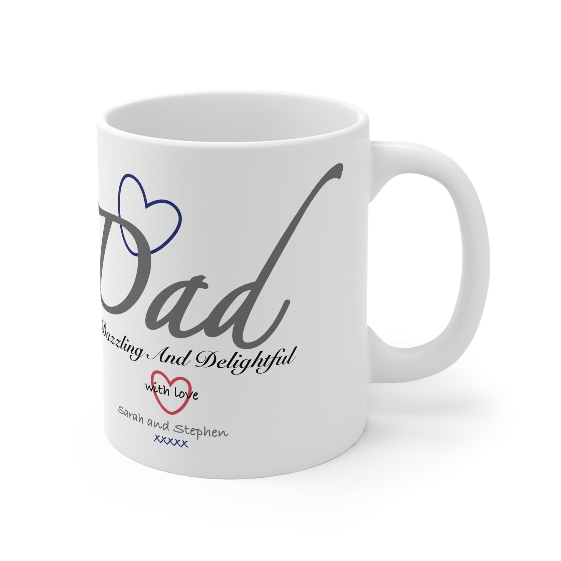Printify Mug 11oz Personalised Dad with love 11oz Mug